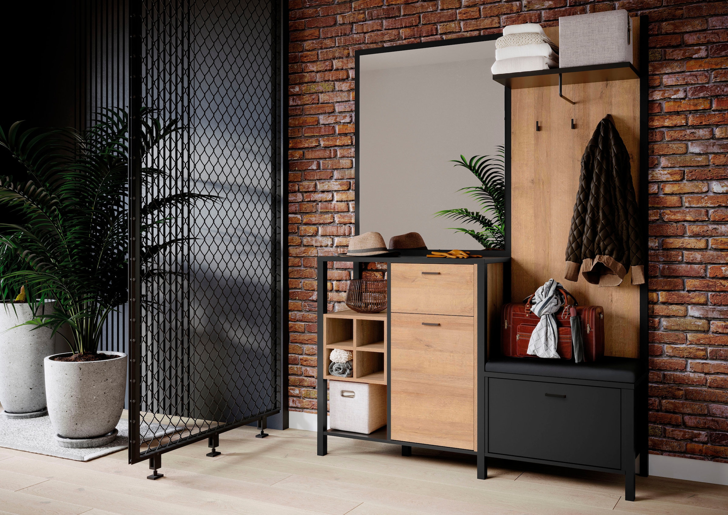 FORTE Kompaktgarderobe »High Rock« Breite 144,5 cm