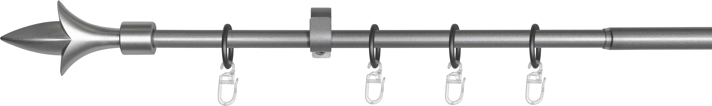 mydeco Gardinenstange »lance« Ø 16 mm 1 läufig-läufig ausziehbar