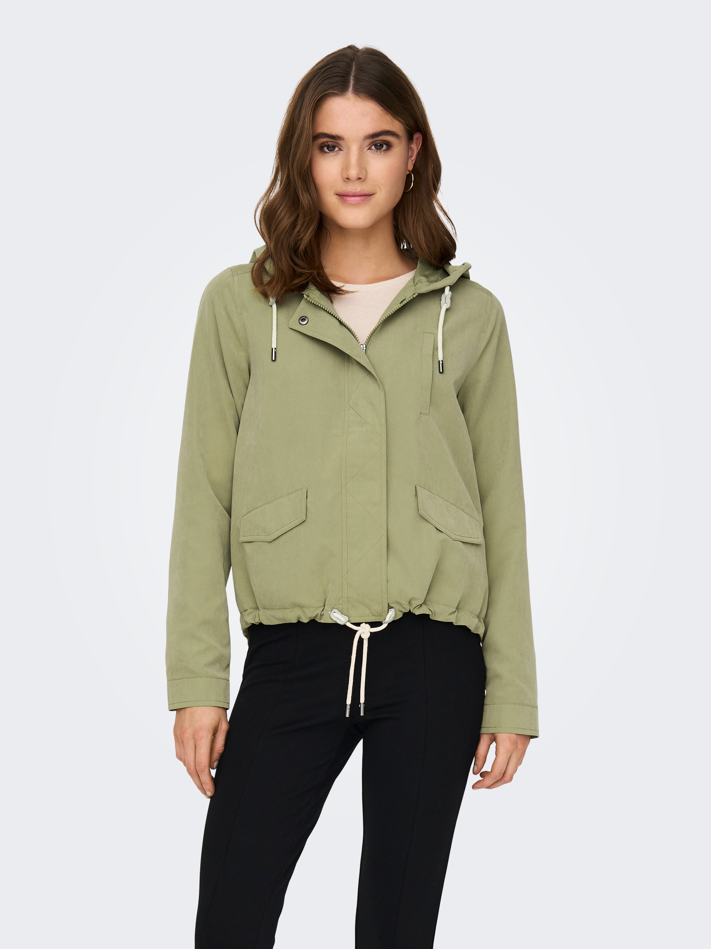 ONLY Parka »ONLSKYLAR HOOD SPRING JACKET CC OTW« mit Kapuze mit