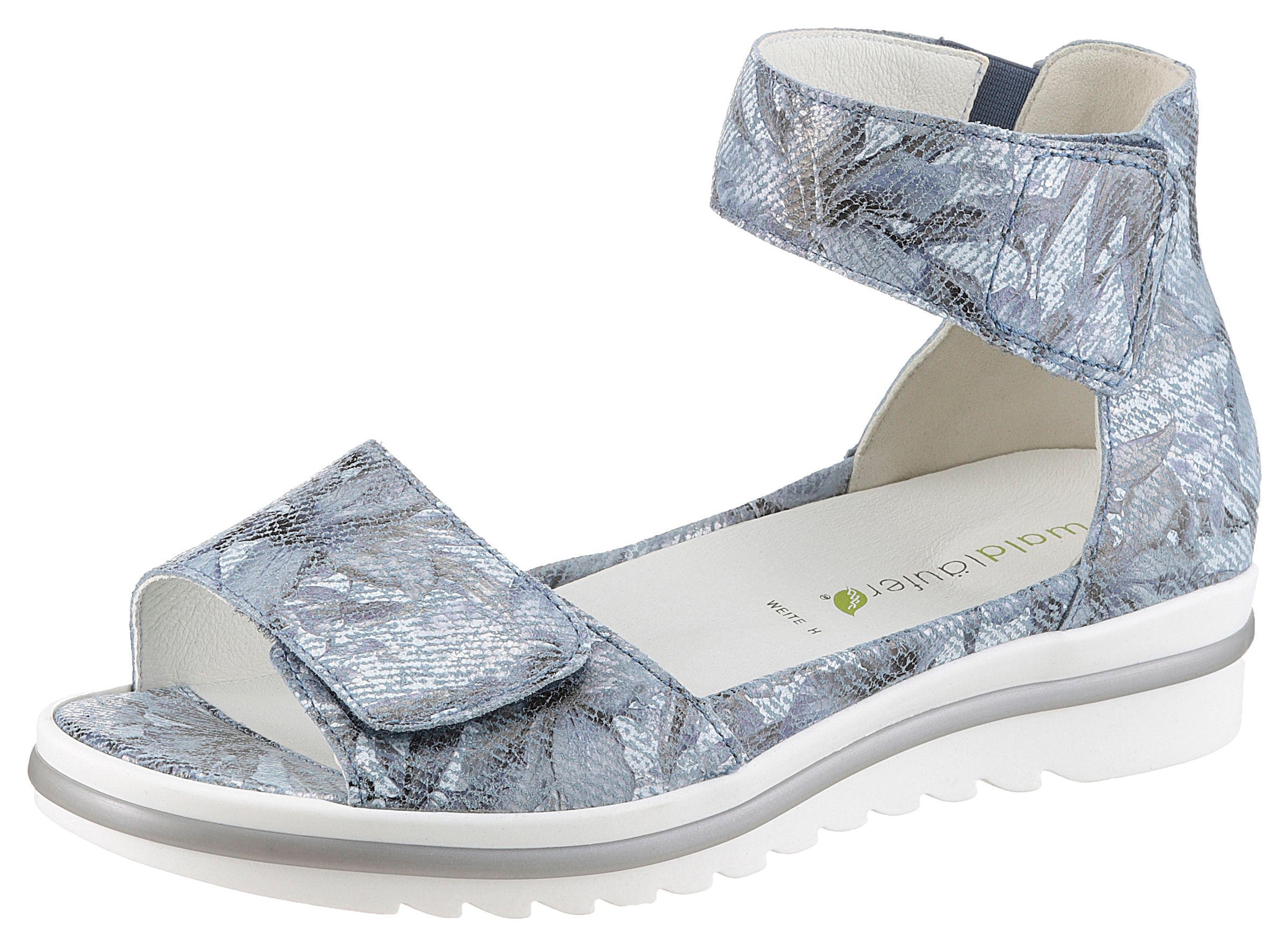 Image of Waldläufer Plateausandale "HAKURA", Sandalette, Sommerschuh, Bequemschuh mit Klettverschlüsse, H-Weite