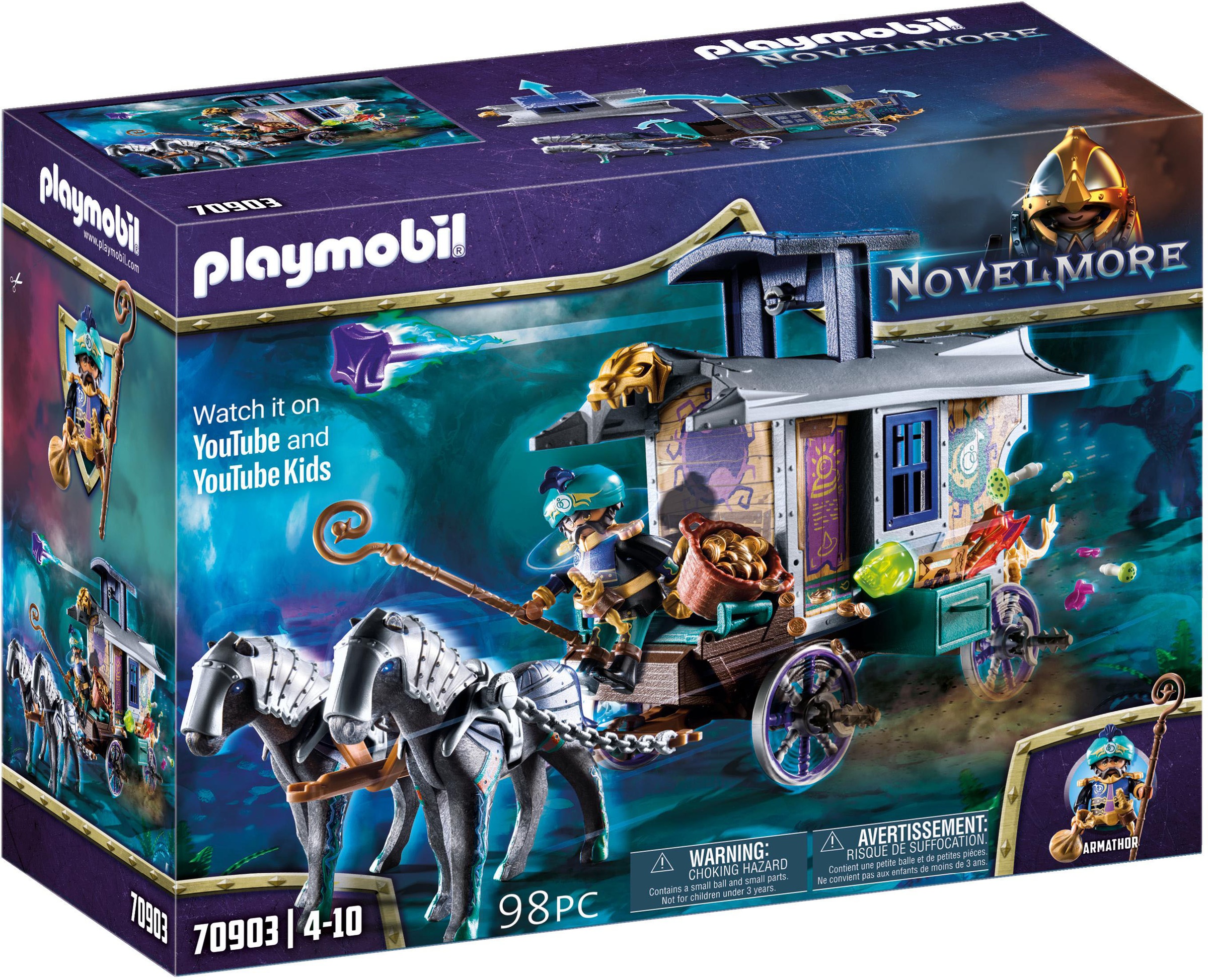 Image of Playmobil® Konstruktions-Spielset »Violet Vale - Händlerkutsche (70903), Novelmore«, (98 St.), Made in Germany bei Ackermann Versand Schweiz