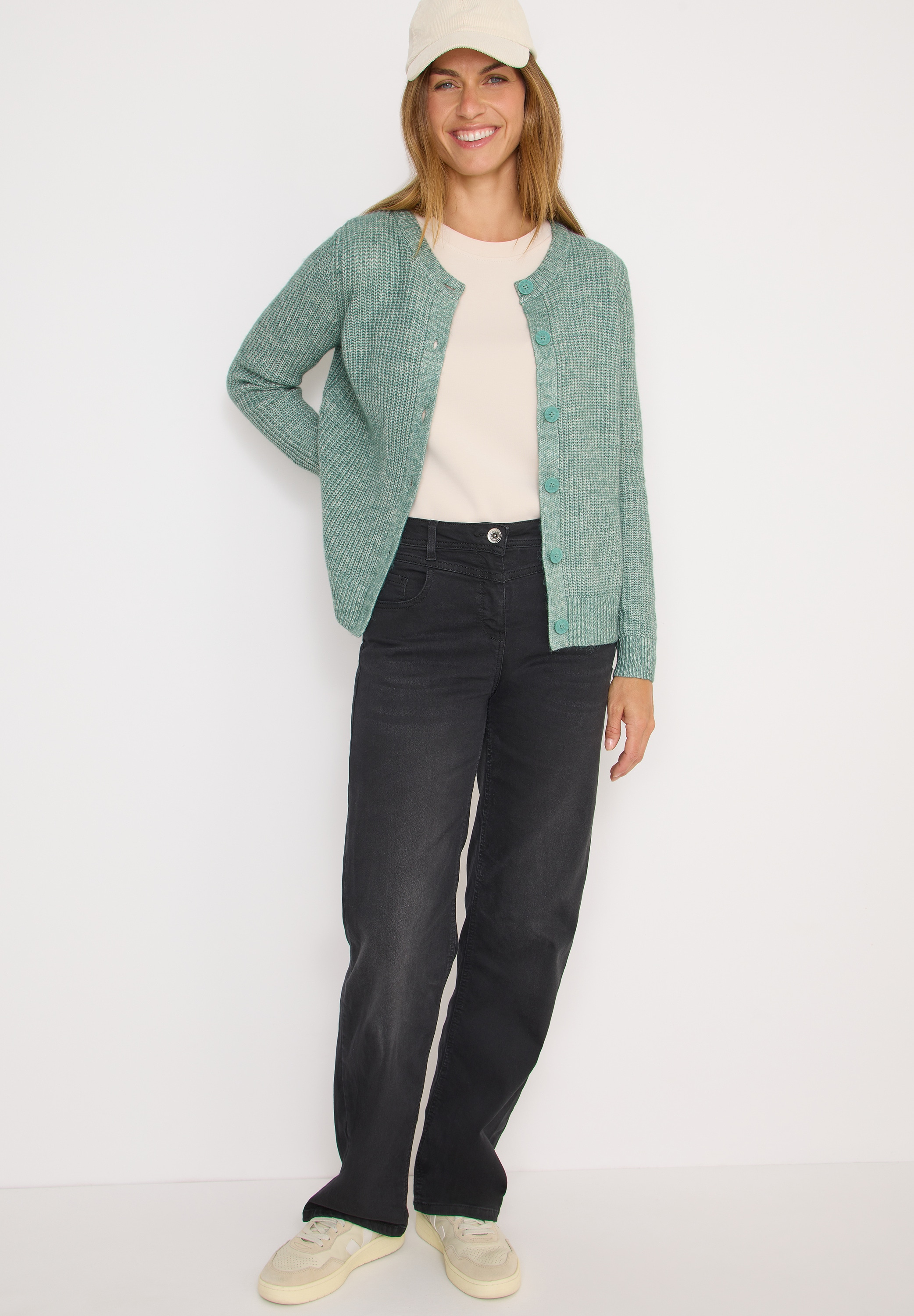 Cecil Cardigan mit Rippbündchen