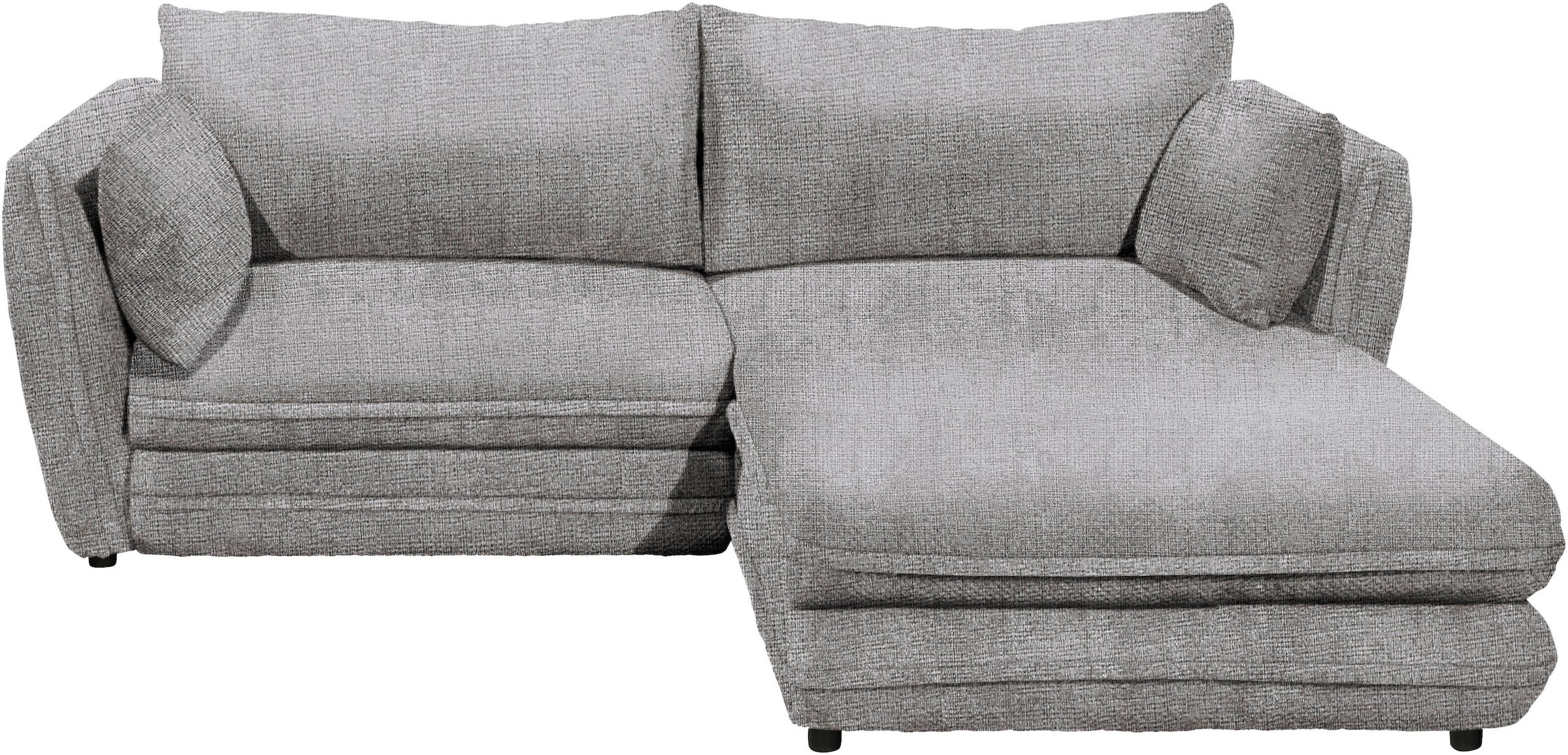 ED EXCITING DESIGN Ecksofa »Stanley L-Form«, mit Bettfunktion, Bettkasten & 2 Zierkissen