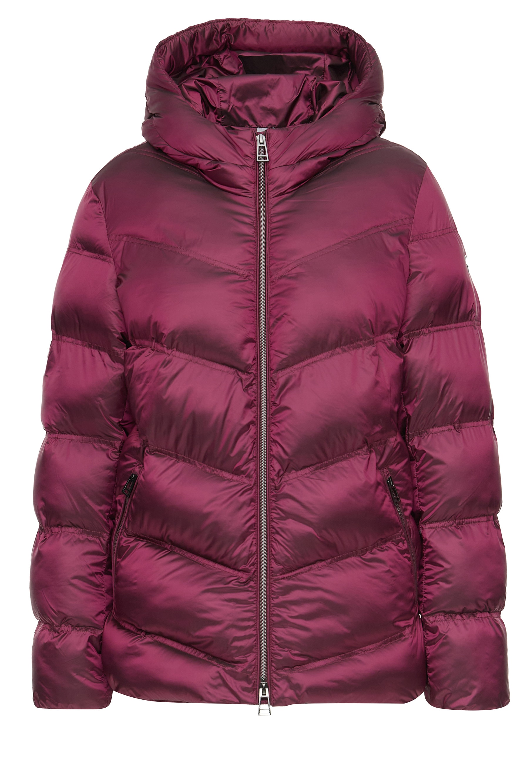 MANISA Steppjacke, mit Kapuze, mit Stehkragen, Kapuze und elastischem Ärmelsaum