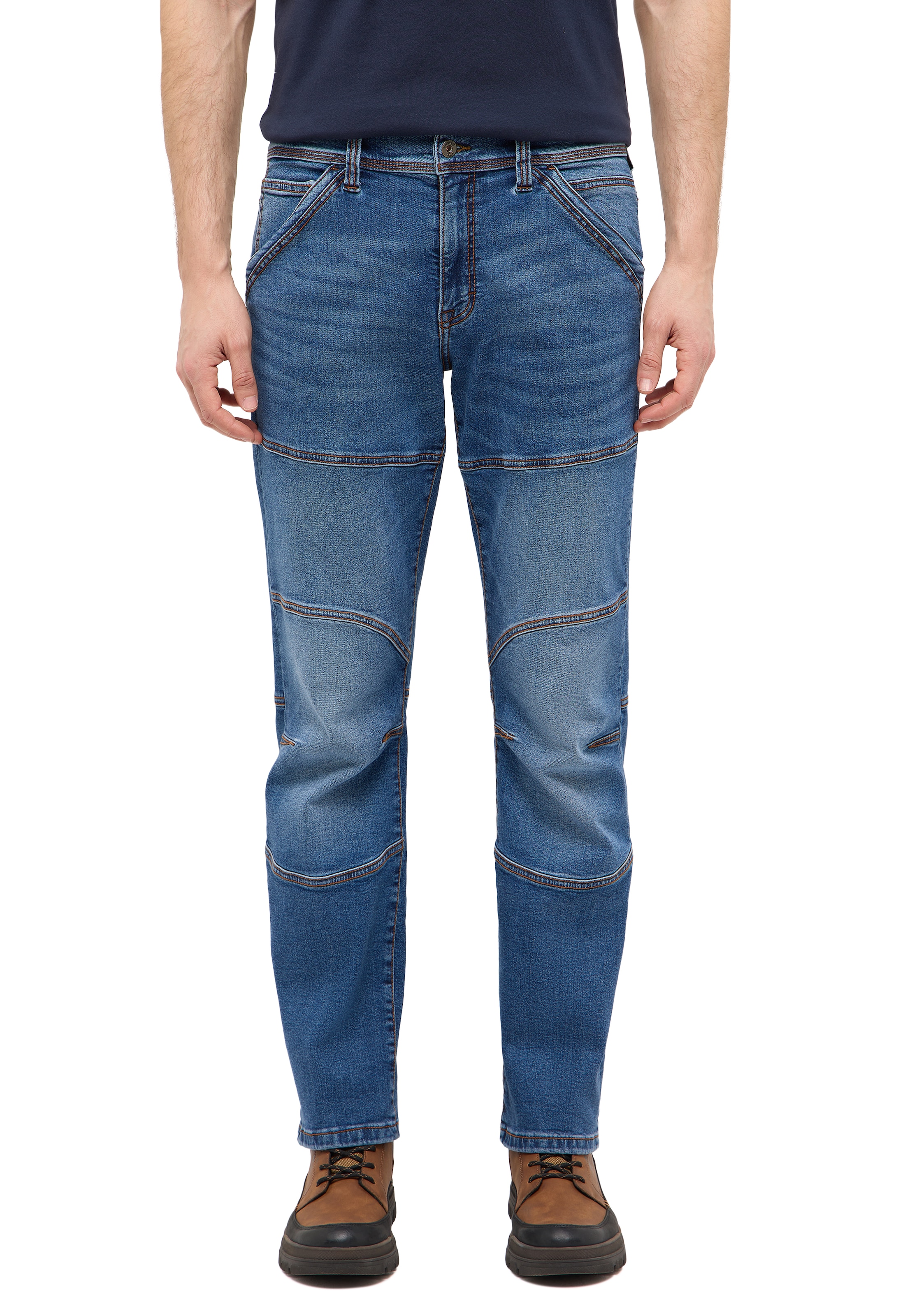 Image of MUSTANG Straight-Jeans "Eastwood Straight" mit kontrastfarbenen Nähten / Stretch