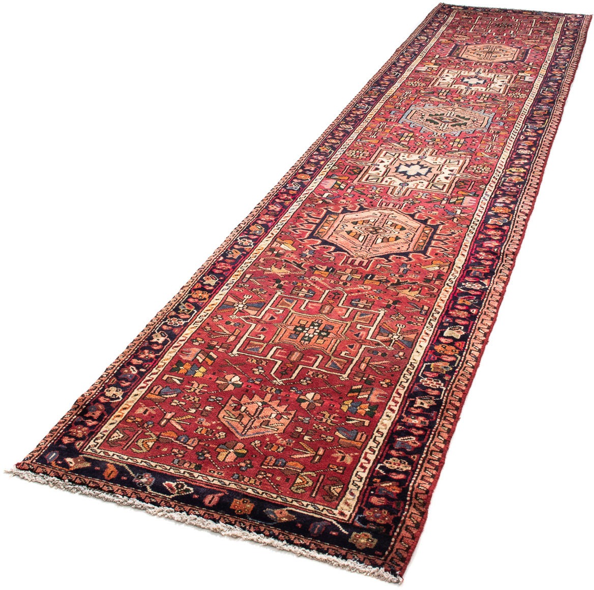 Image of morgenland Orientteppich »Perser - Nomadic - 386 x 83 cm - rot«, rechteckig, 10 mm Höhe, Wohnzimmer, Handgeknüpft, Einzelstück mit Zertifikat bei Ackermann Versand Schweiz