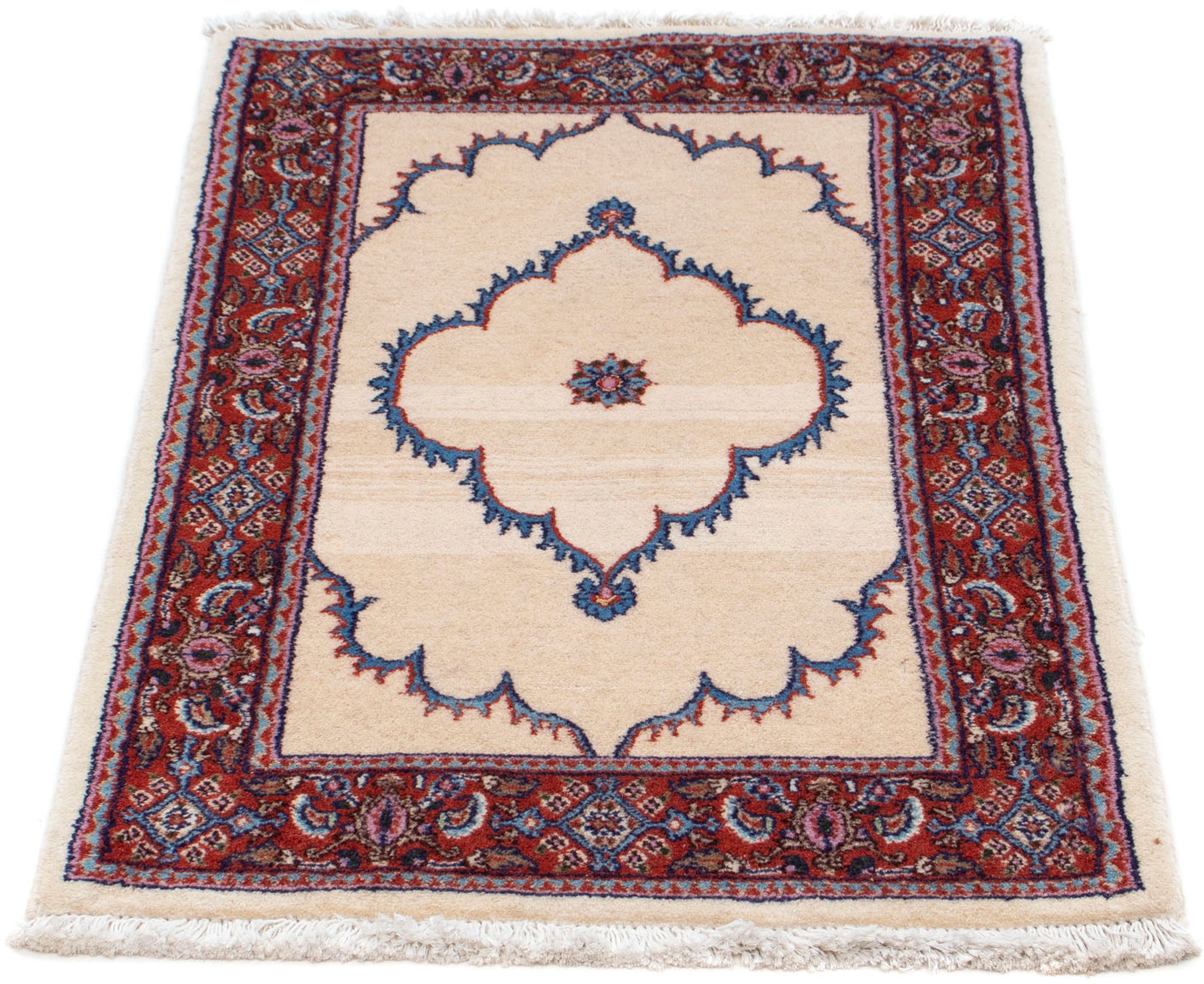 Image of morgenland Orientteppich »Perser - Classic - 90 x 60 cm - beige«, rechteckig, 10 mm Höhe, Wohnzimmer, Handgeknüpft, Einzelstück mit Zertifikat bei Ackermann Versand Schweiz