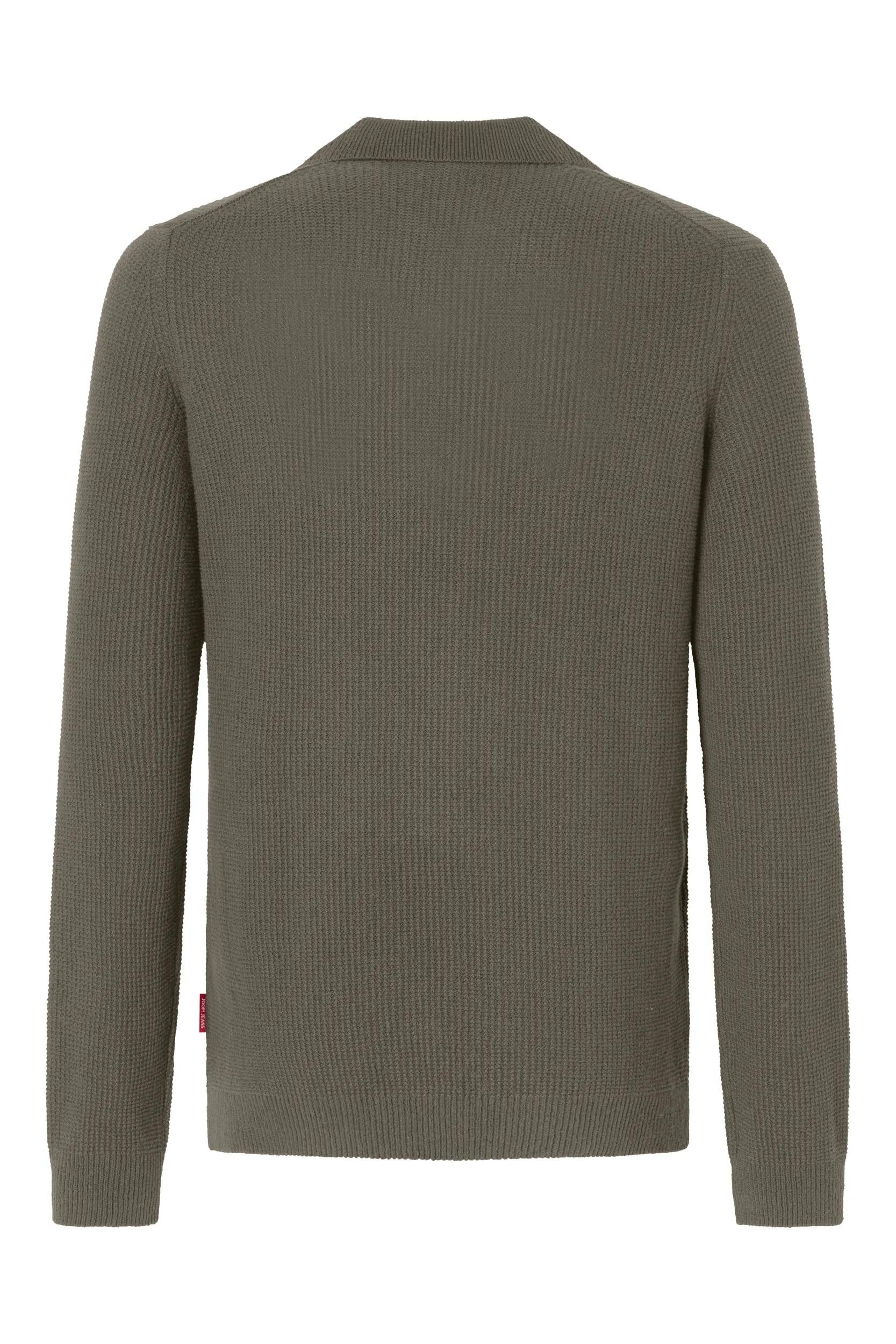 Joop Jeans Pull à col polo »Ove« mit feinem Strukturmuster
