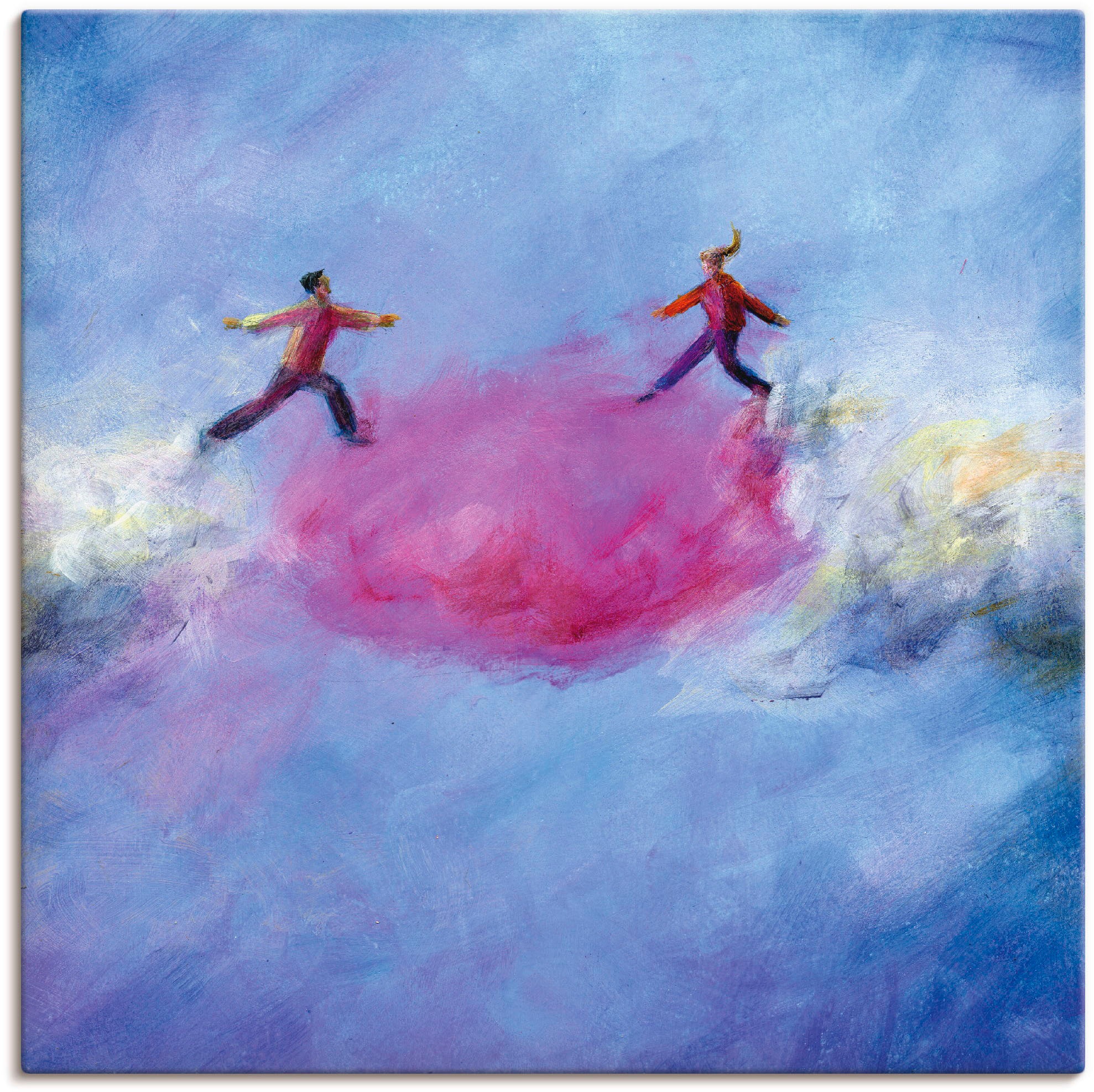 Image of Artland Wandbild »Rosarote Wolke 2«, Paar, (1 St.), in vielen Grössen & Produktarten -Leinwandbild, Poster, Wandaufkleber / Wandtattoo auch für Badezimmer geeignet bei Ackermann Versand Schweiz