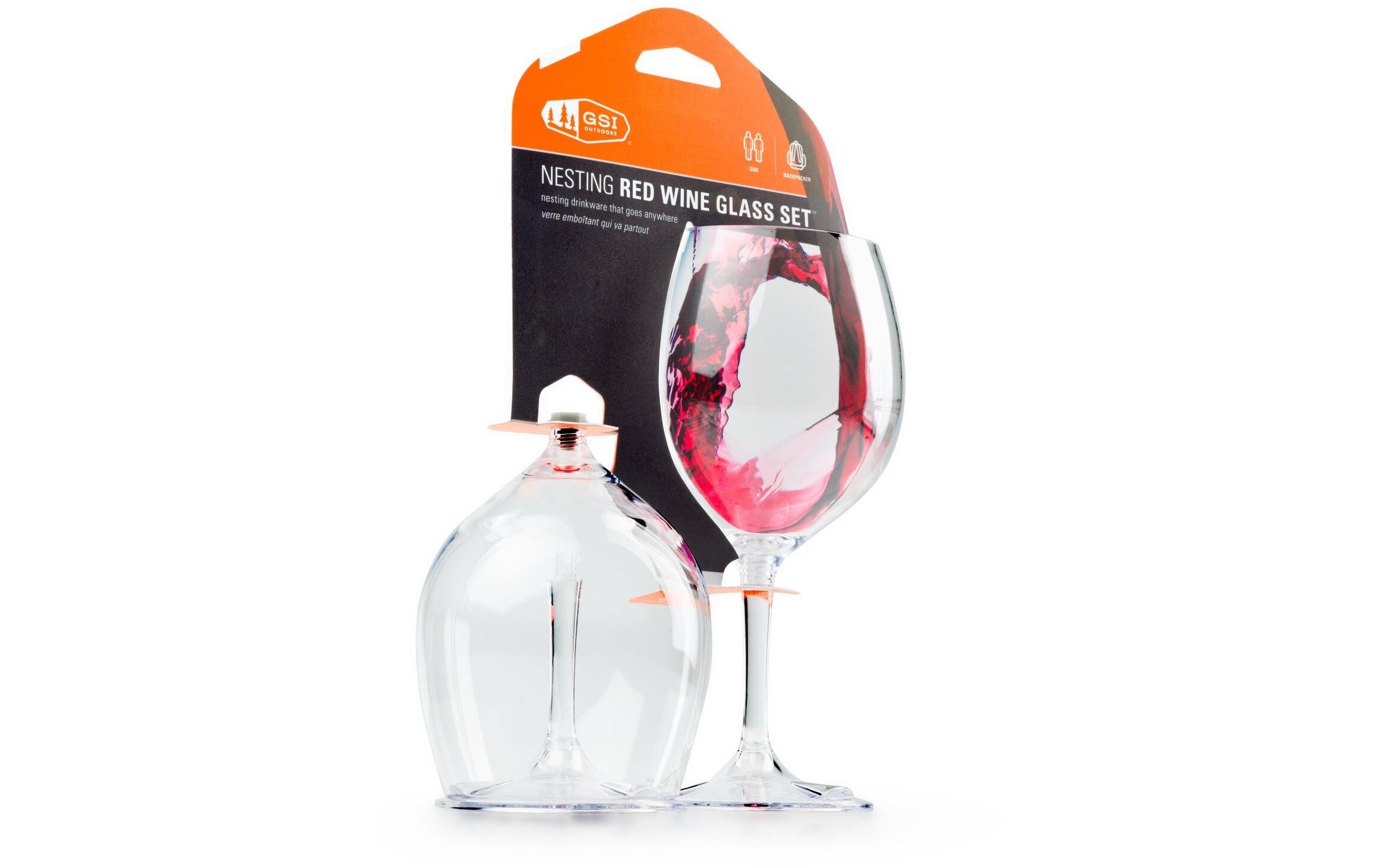 GSI OUTDOORS Weinglas »Set, 2x 444 ml«