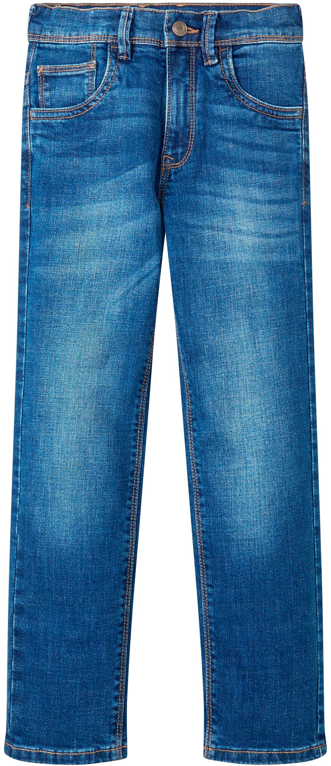 Trendige TOM TAILOR Slim-fit-Jeans »Tim«, und mit Mindestbestellwert kaufen Knopf- Reissverschluss ohne