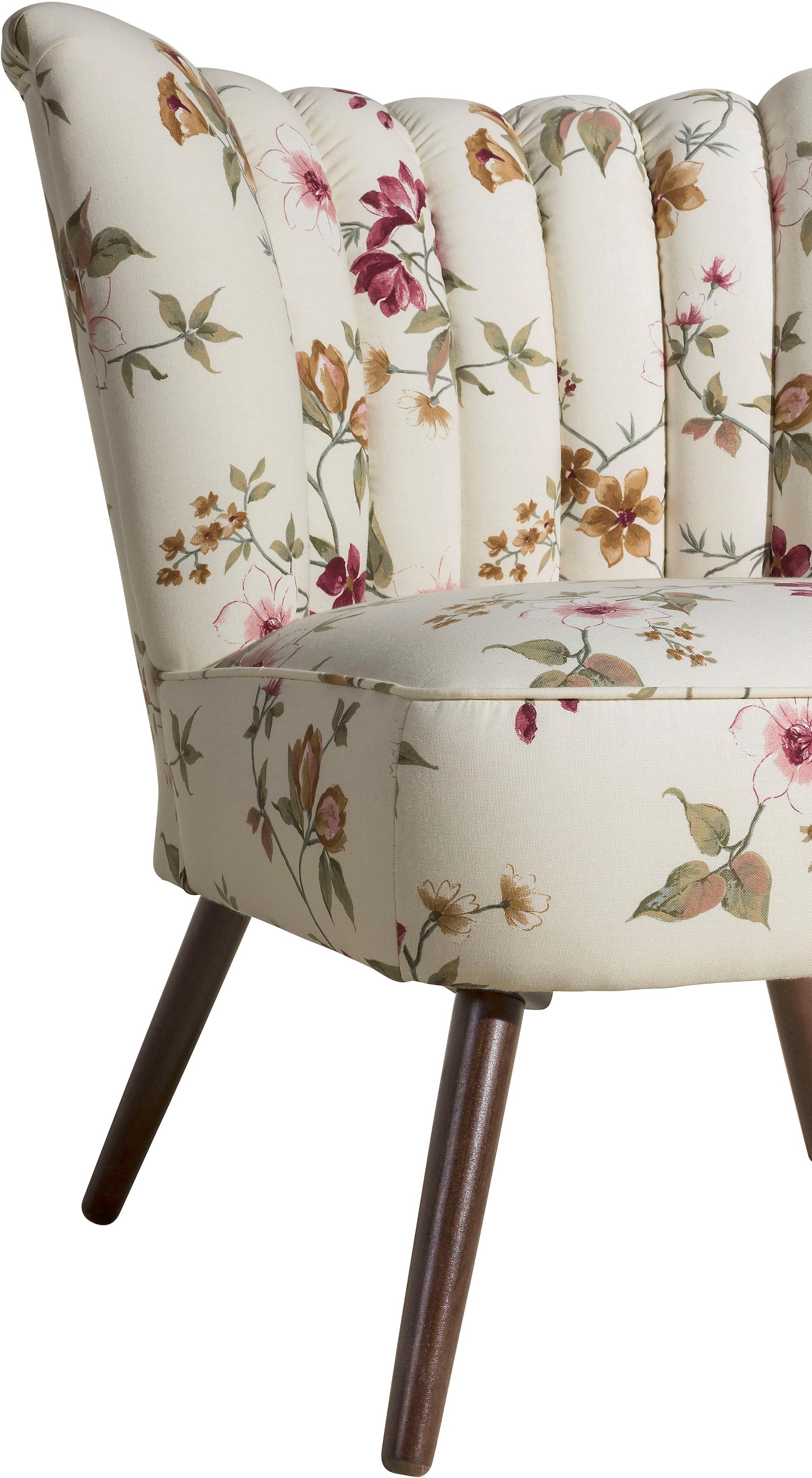 Max Winzer® Sessel »Aspen«, im Retrostil, mit Blumenmuster