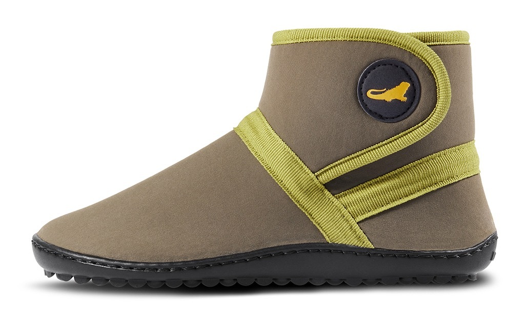 Leguano Chaussures pieds nus »LEGUANITO THERMO«  chaussure à scratch, chaussure enfant, boots avec traitement TEX déperlant