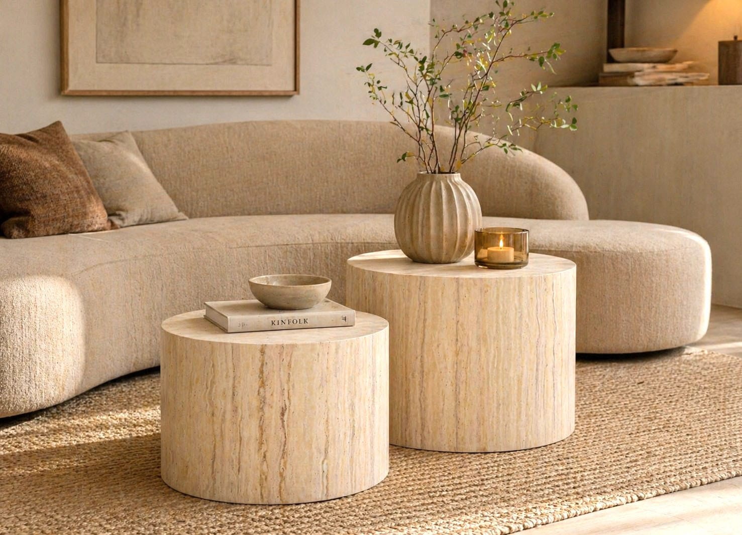ACTONA GROUP Couchtisch »Dice 2er Set - Steinoptik, modern & stilvoll, skandinavisches Design« Couchtisch, Beistelltisch,  OTTOs Choice, Pflegeleichter Beistelltisch, vielseitig, robust