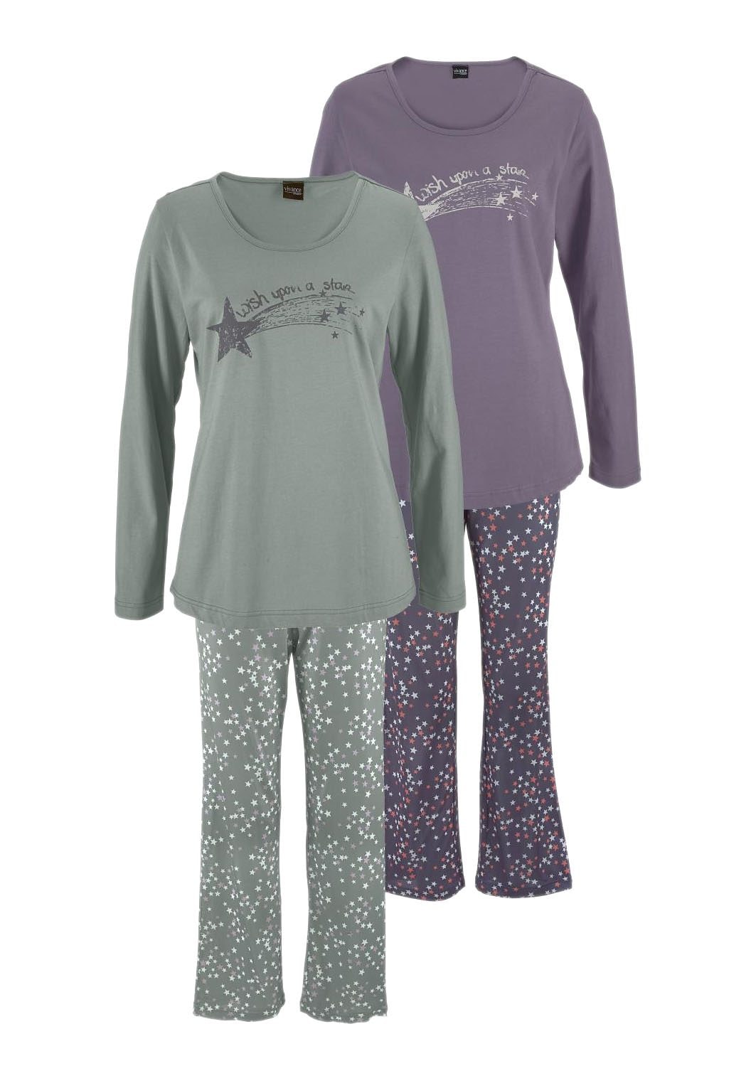 Vivance Dreams Pyjama 2 Stück, 4 tlg. mit Sternenprint