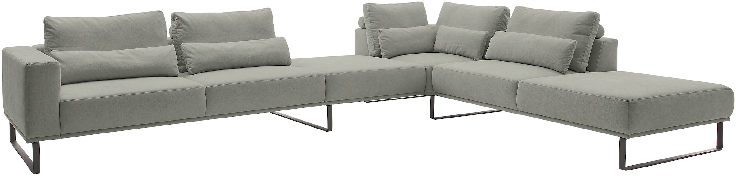 Musterring Canapé d'angle »JustB! PM100 bequem, modern, elegant und viel Platz, bodenfrei« avec tabouret intermédiaire, optionnellement avec fonction et coussin, dimensions 290 x 398