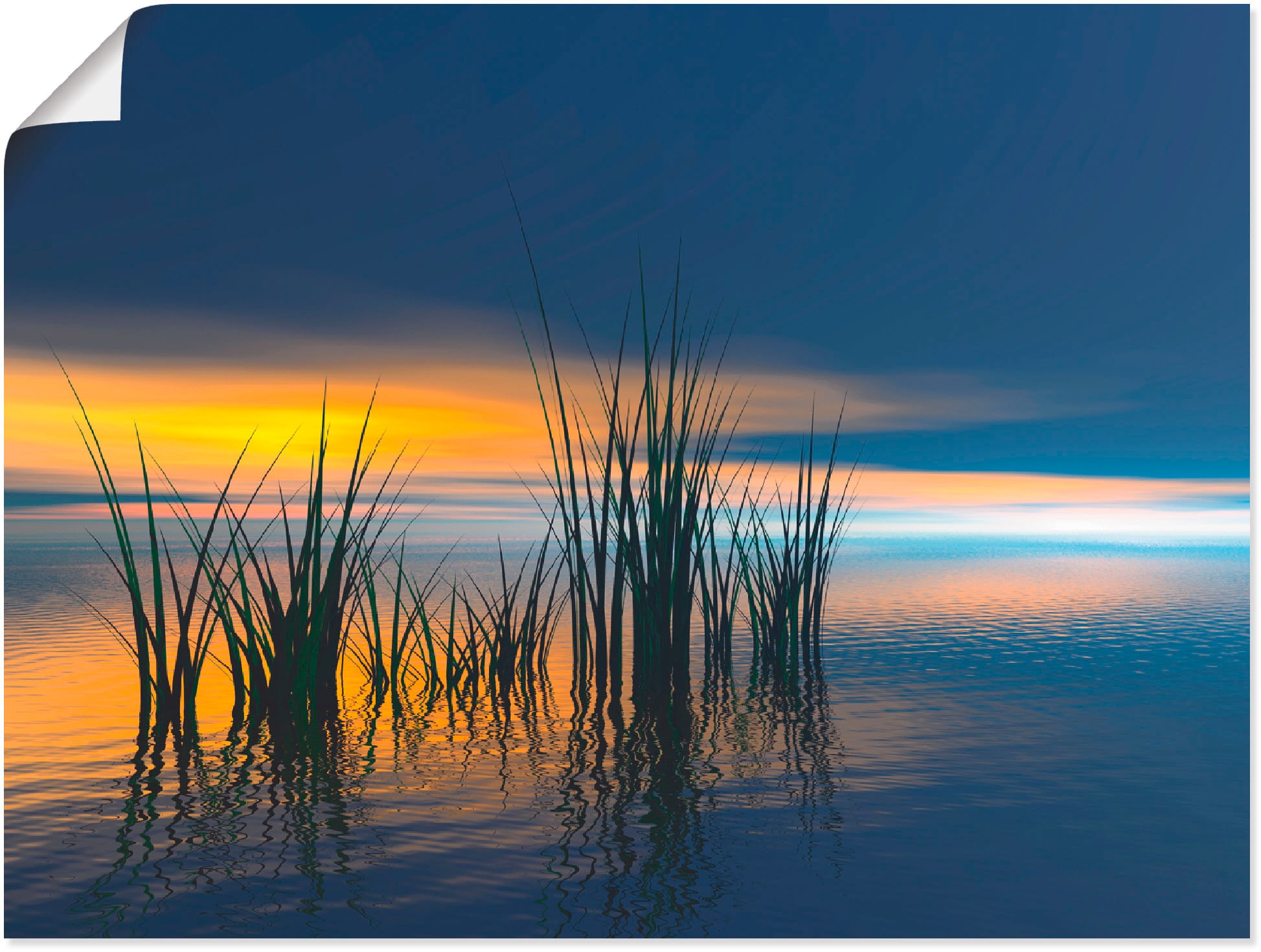 Artland Wandbild »Sonnenuntergang III«, Gewässer, in als Alubild, Poster kaufen Leinwandbild, Wandaufkleber Grössen oder St.), jetzt (1 versch