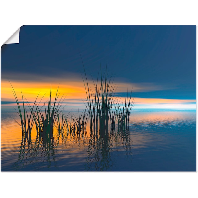 Artland Wandbild »Sonnenuntergang III«, Gewässer, (1 St.), als Alubild,  Leinwandbild, Wandaufkleber oder Poster in versch. Grössen jetzt kaufen