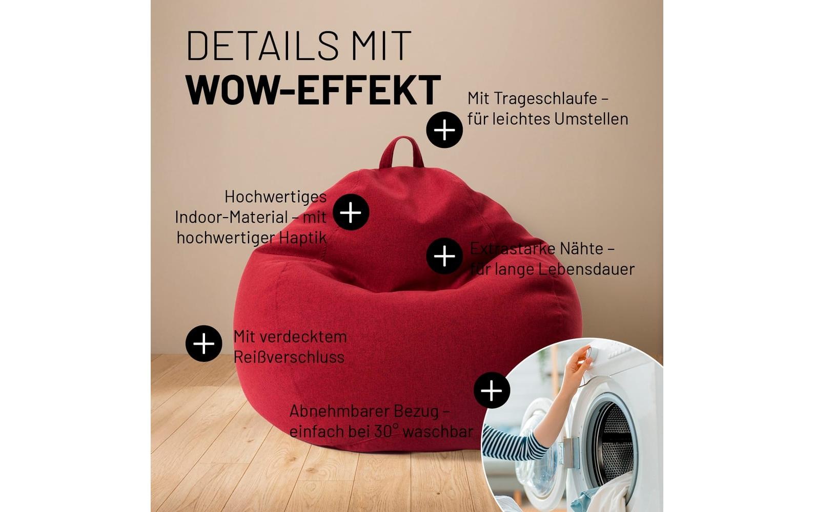 Lumaland Pouf »Lumaland Sitzsack Comfort 120 l «
