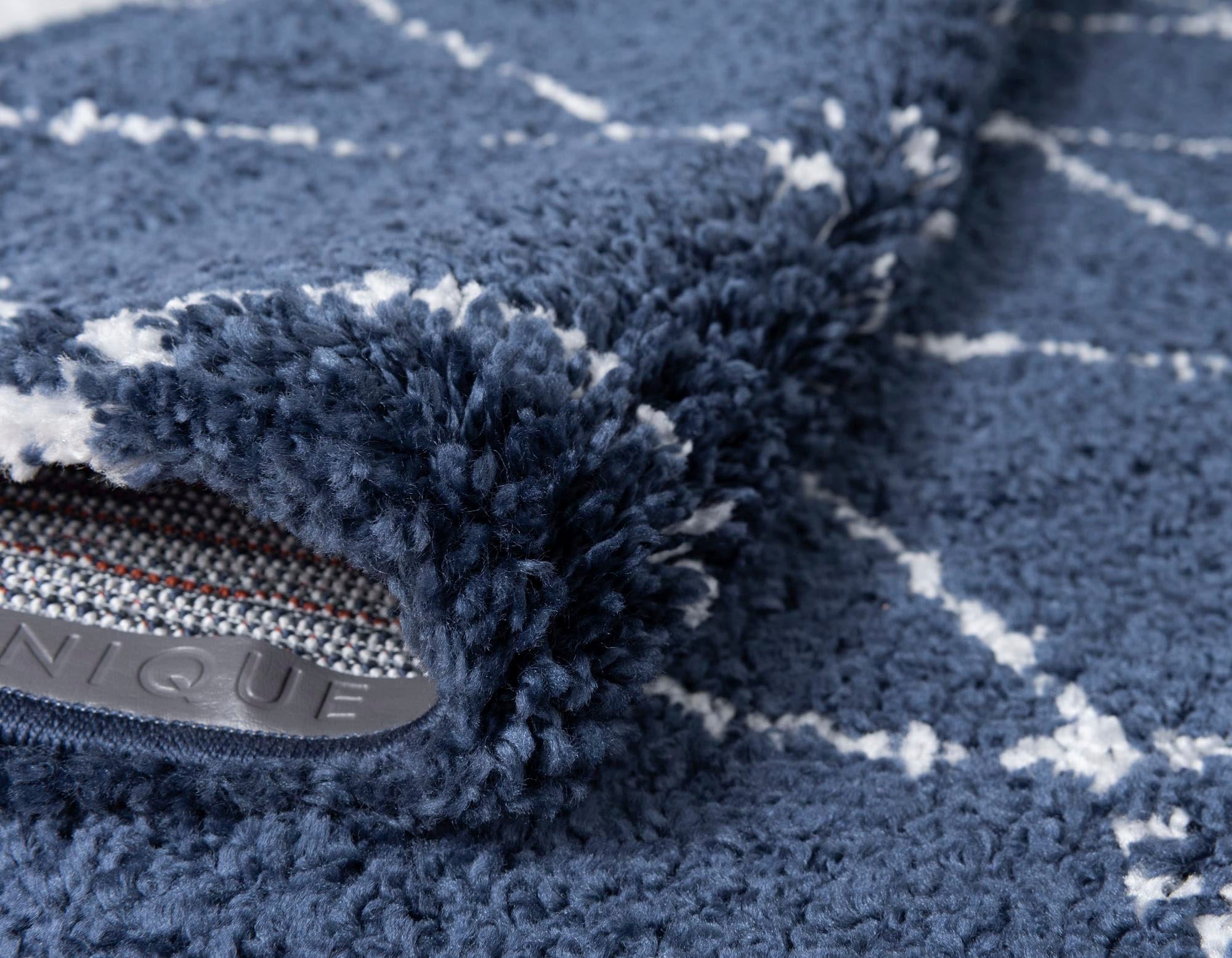 Myflair Möbel & Accessoires Hochflor-Teppich »Temara Shag, LAGERRÄUMUNG!«, rechteckig, 51 mm Höhe, gewebt, Rauten Design, weich & kuschelig
