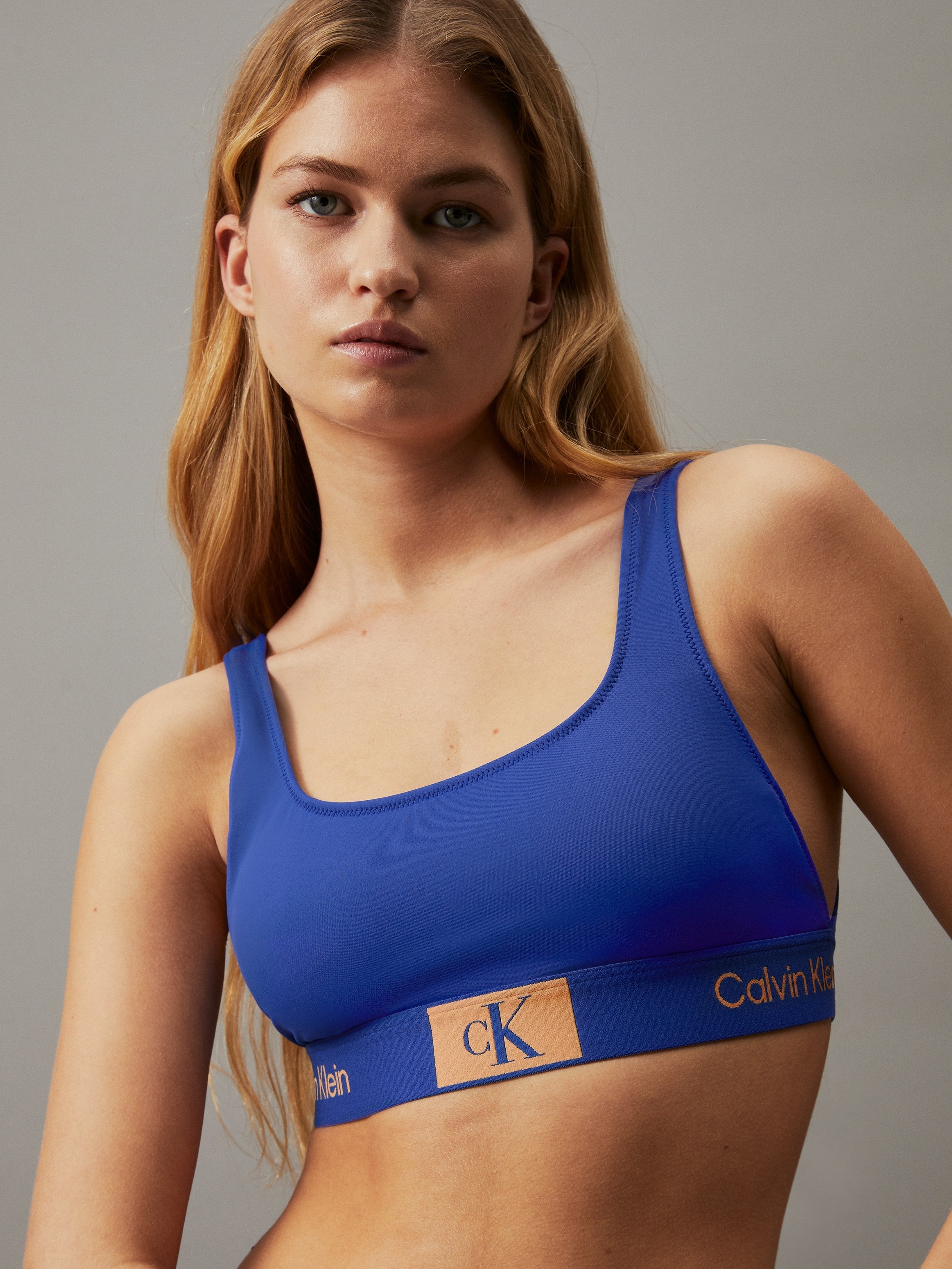 Calvin Klein Swimwear Bandeau-Bikini-Top »BRALETTE-RP«, mit Logodruck auf dem Unterband-Calvin Klein Swimwear 1