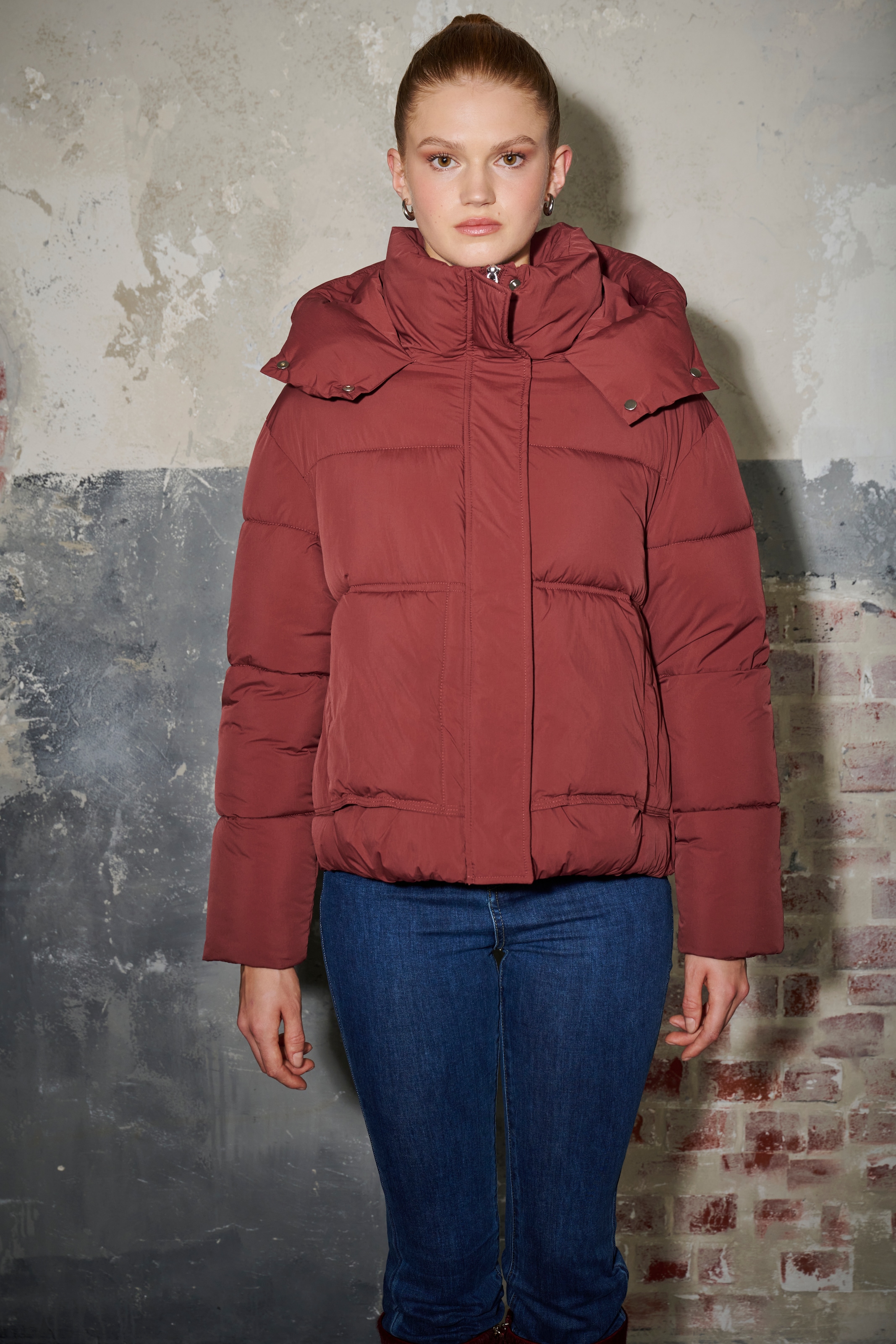 Image of HaILY’S Steppjacke "LS P JK Am44ia" mit Kapuze cooler Puffer-Style