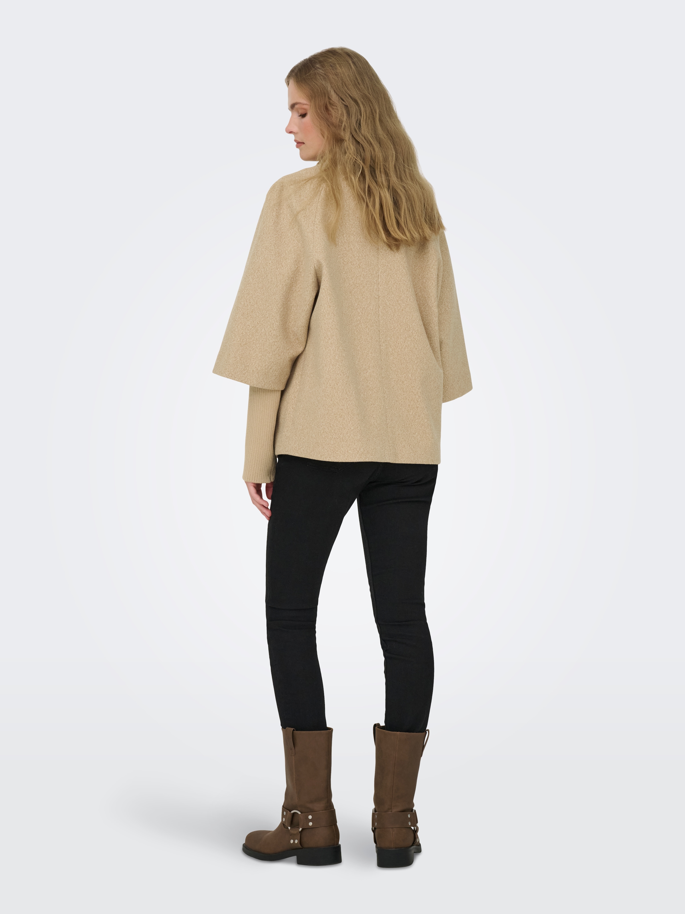 JDY Kurzjacke »JDYMEMORY RIB SHORT JACKET OTW NOOS« Kunstfaser