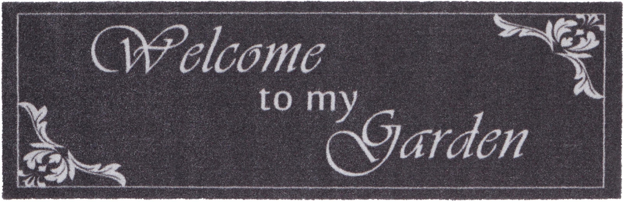 Image of HANSE Home Läufer »Welcome To My Garden«, rechteckig, 5 mm Höhe, waschbar, In- und Outdoor geeignet bei Ackermann Versand Schweiz