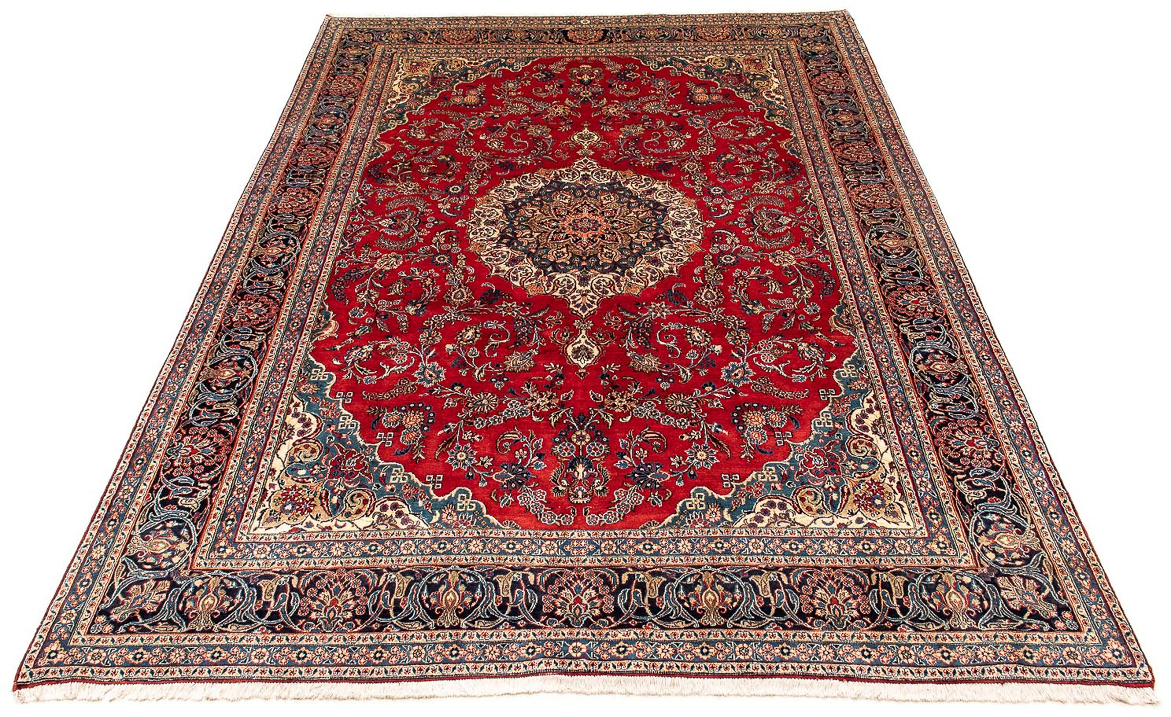 Image of morgenland Orientteppich »Perser - Nomadic - 379 x 264 cm - rot«, rechteckig, 10 mm Höhe, Wohnzimmer, Handgeknüpft, Einzelstück mit Zertifikat bei Ackermann Versand Schweiz
