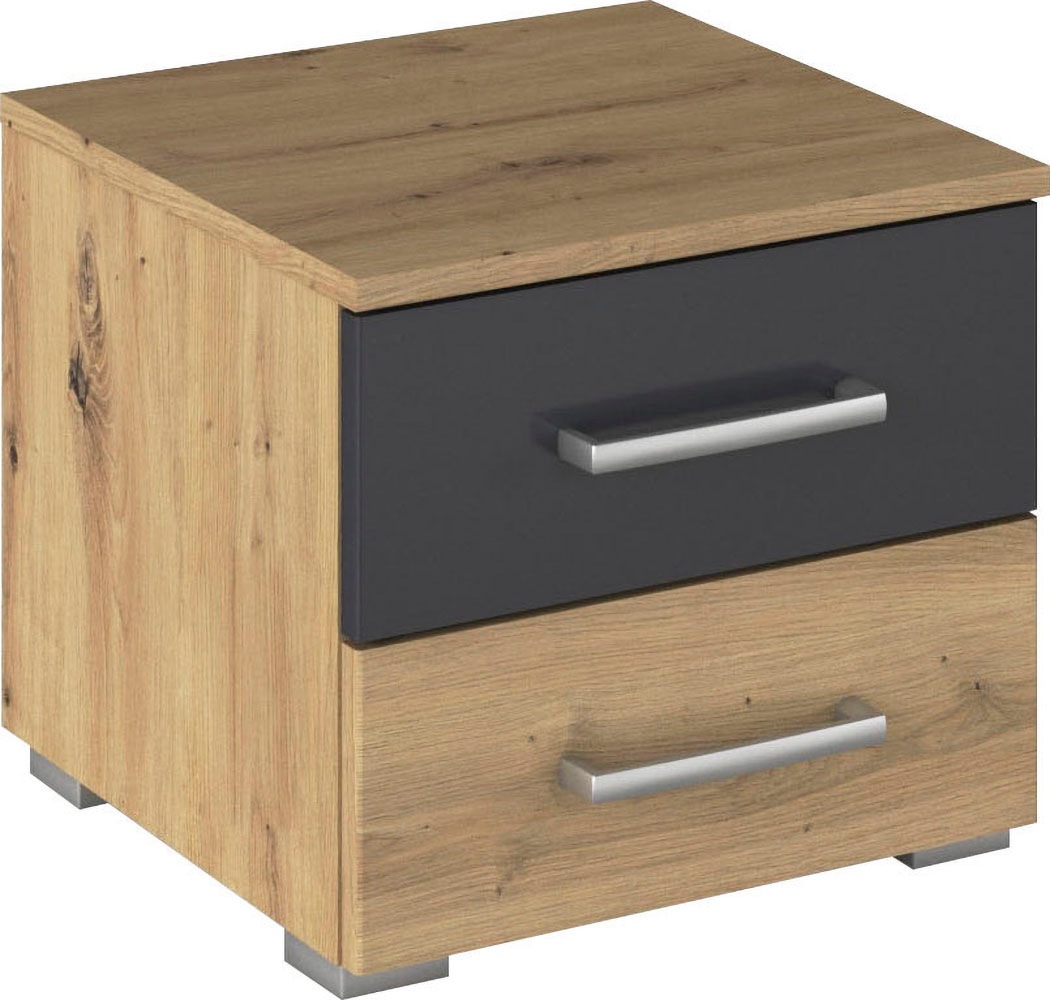 Image of rauch Nachtkommode "Nachttisch Nachtkonsole Beistelltisch Kommode Sideboard BURANO" mit farblich abgesetzter Schublade MADE IN GERMANY