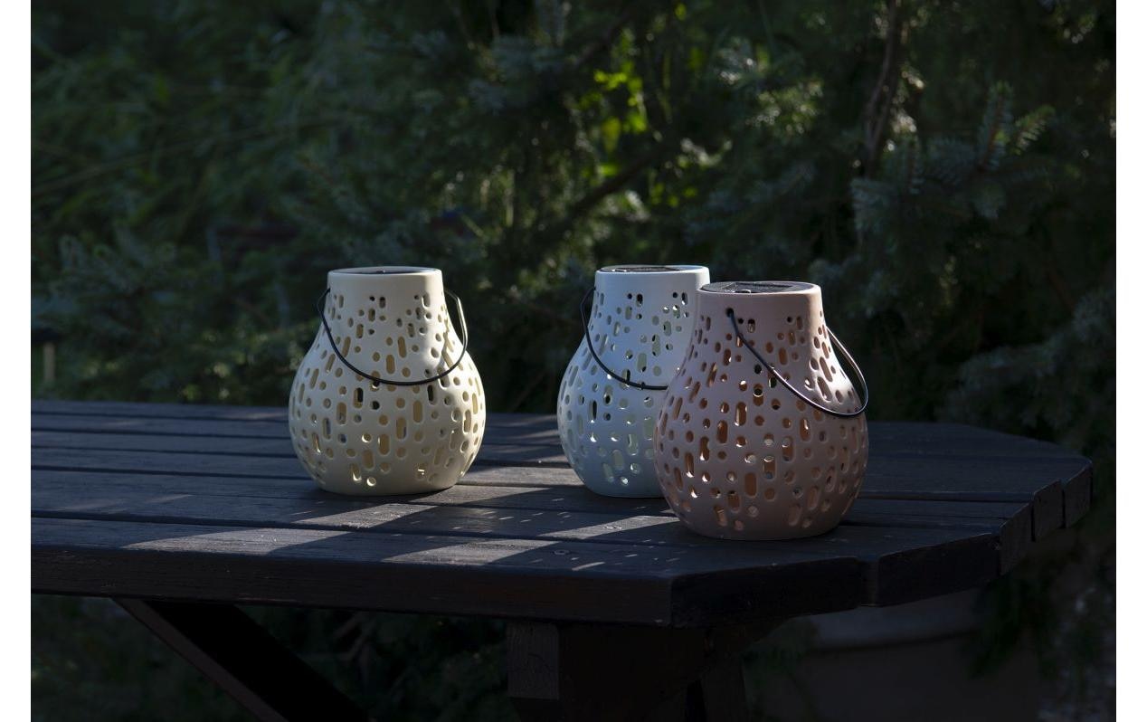 STT LED Solarleuchte »Solar Ceramic Lamp« Warmweiss