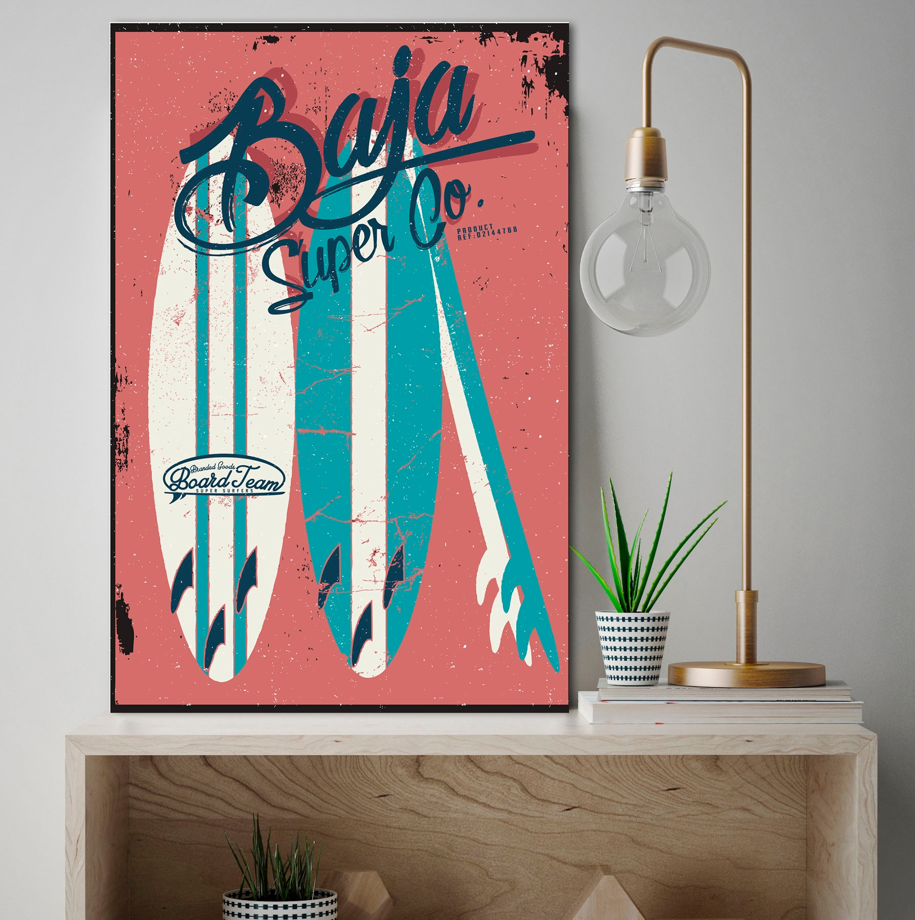 Image of queence Metallbild "Baja" Strand 1 Stk. tlg. Stahlschilder