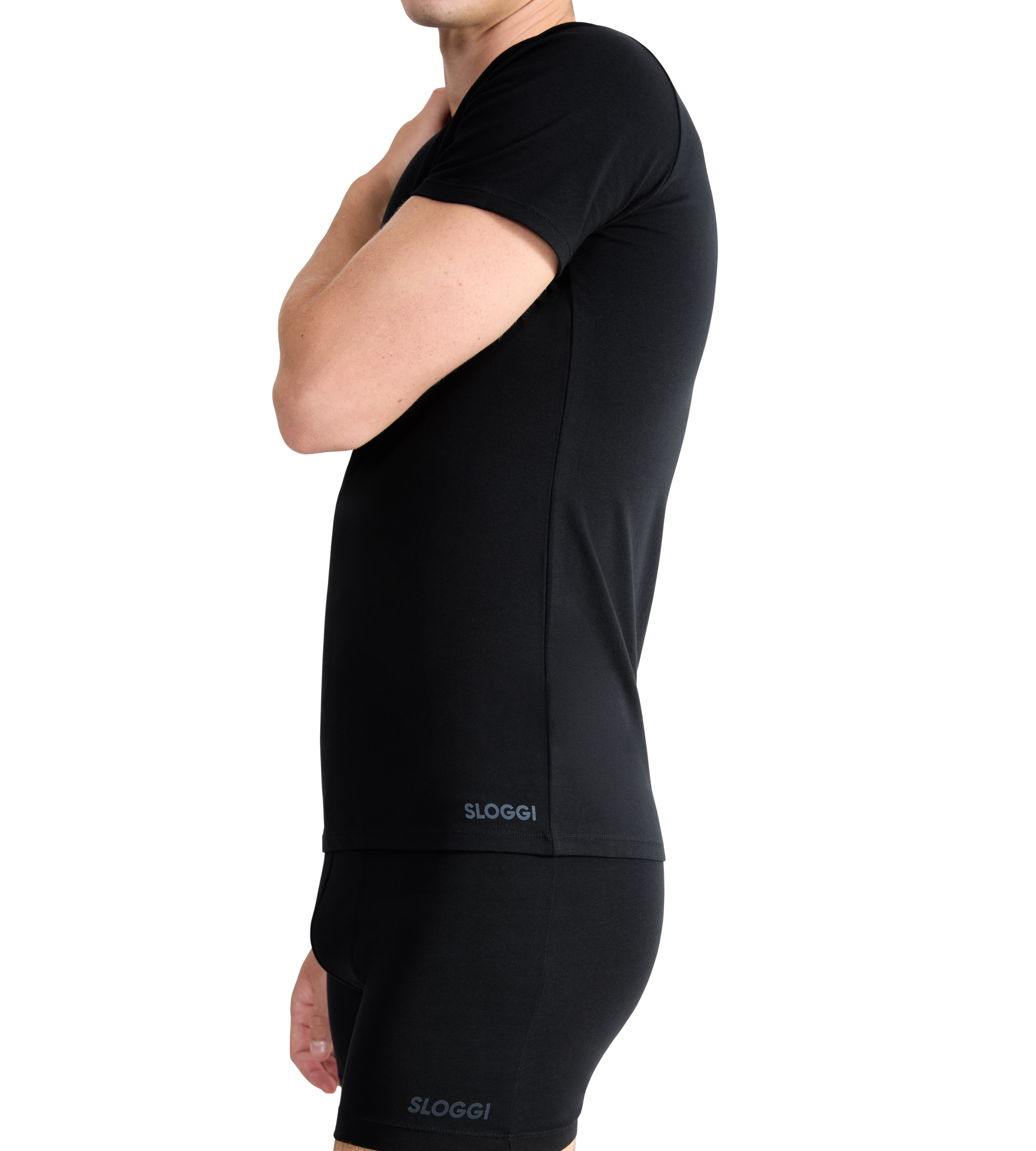 sloggi Unterhemd »Men GO ABC 2.0«, (2er Pack), Rundhals-Ausschnitt, Slim Fit, weich, elastisch, Baumwollmischung