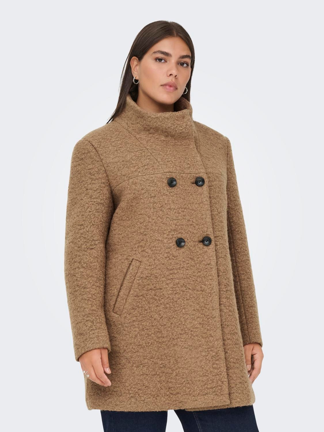 Image of ONLY CARMAKOMA Kurzmantel "CARNEWSOPHIA WOOL COAT OTW"
