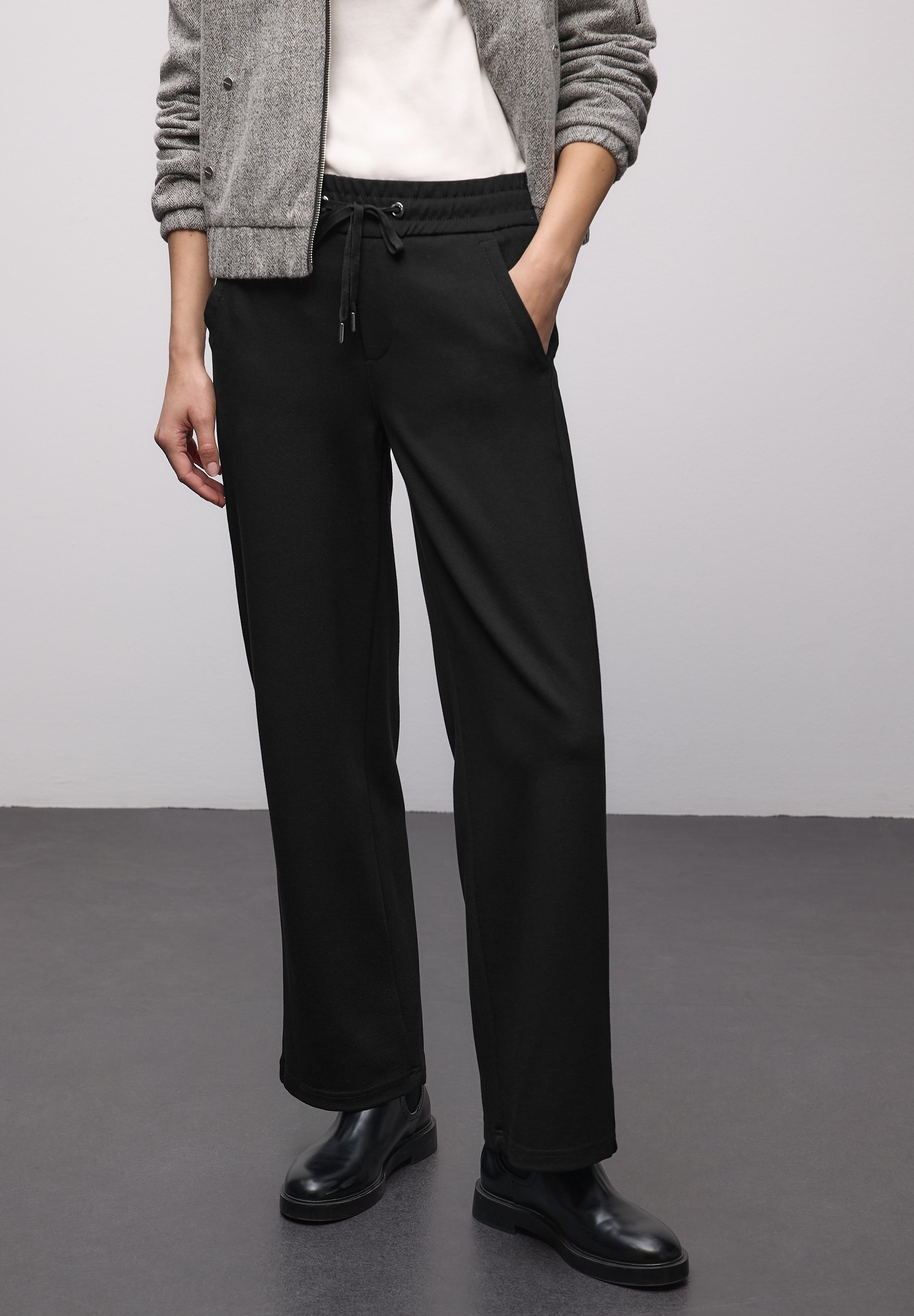 Image of STREET ONE Stoffhose mit Tape-Details