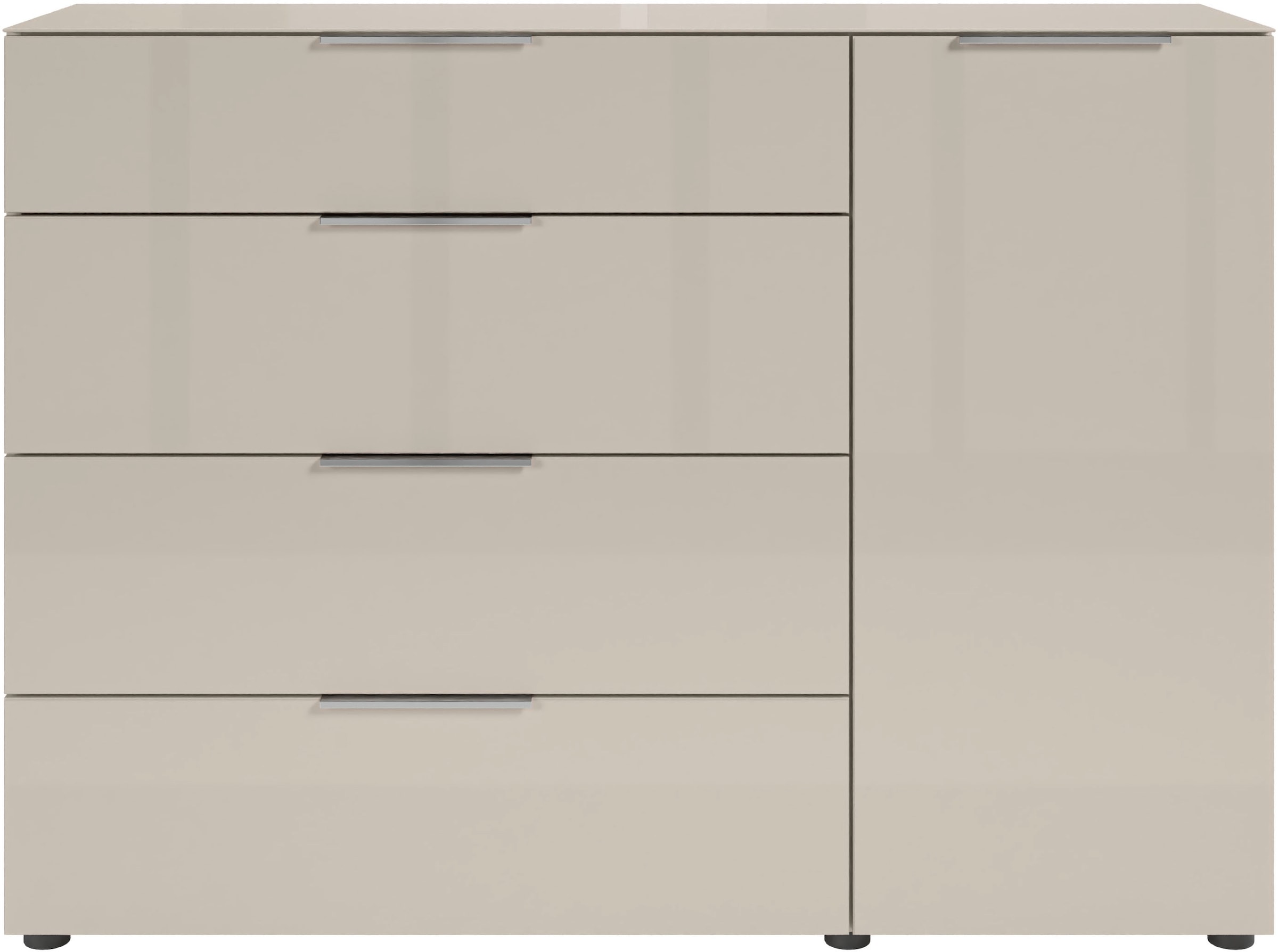 HBZ Kommode »Santorin, BxHxT 135x99x40 cm« 1 Stk. tlg. Breite 135cm, Softclose für Türen und Schubkästen, Melaminbeschichtung