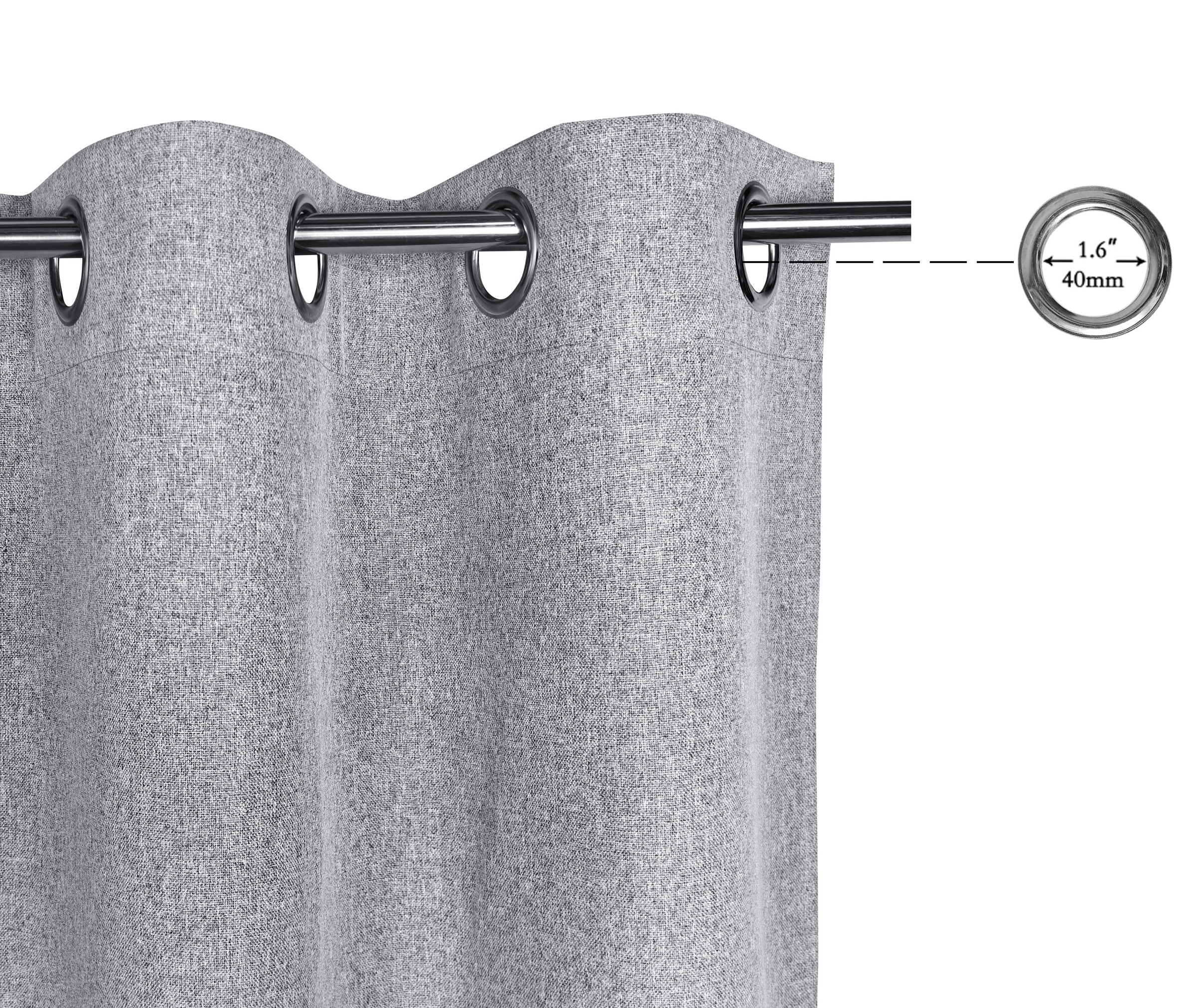 GOODproduct Rideau occultant »Ronnel« Œillet 2 cuis tlg. lot de 2, occultant, uni