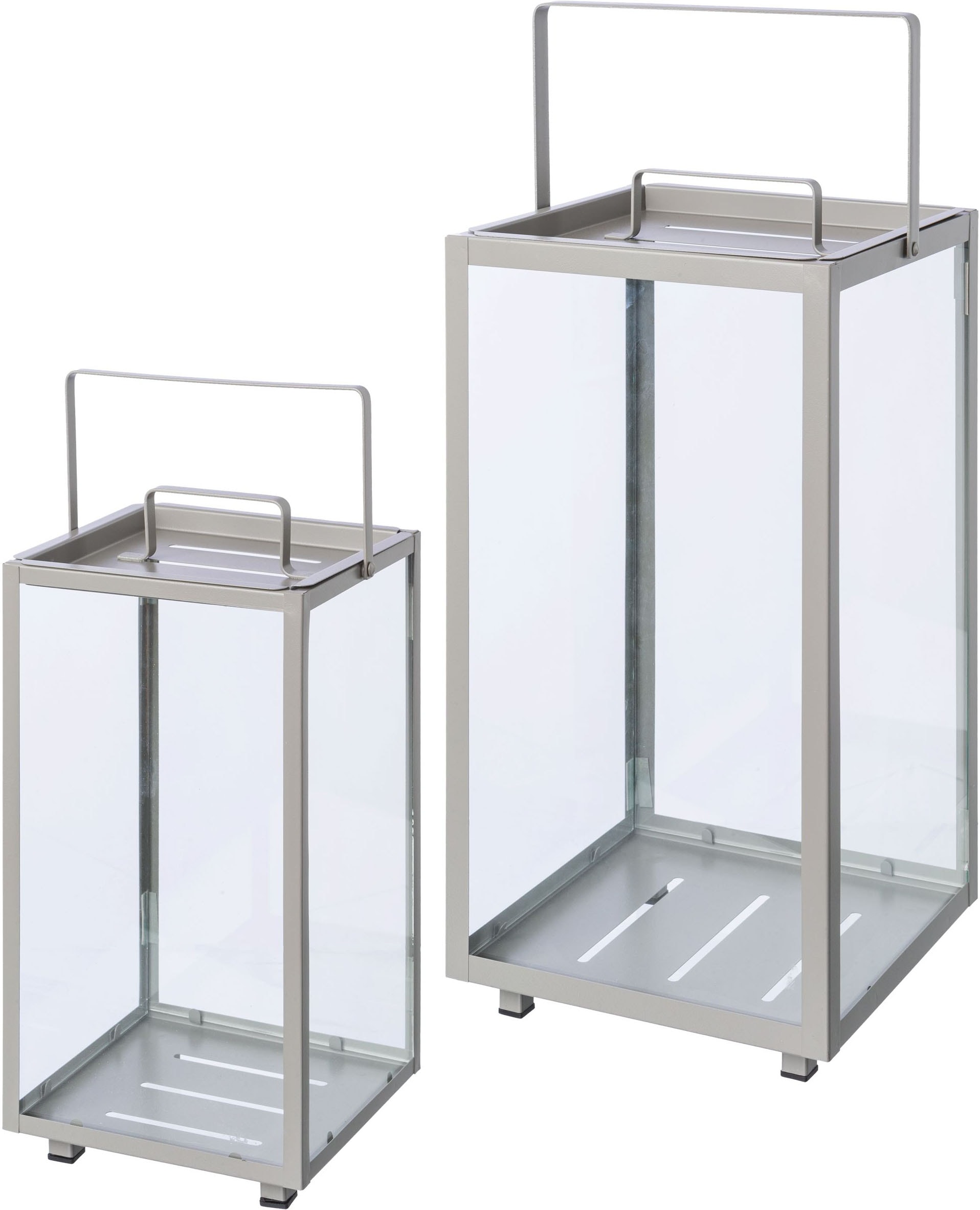 GOODproduct Kerzenlaterne »Anela, Stumpenkerzenhalter« Kerzenhalter aus Metall und Glas