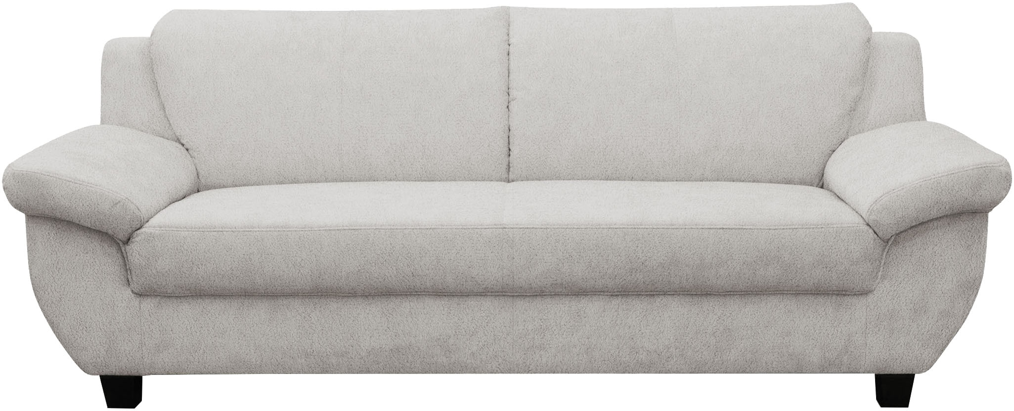 GOODproduct 3-Sitzer »Sillkeborg 207 cm, formschönes Sofa mit dunklen Füssen« aus pflegeleichtem, weichem Luxus-Microfaser