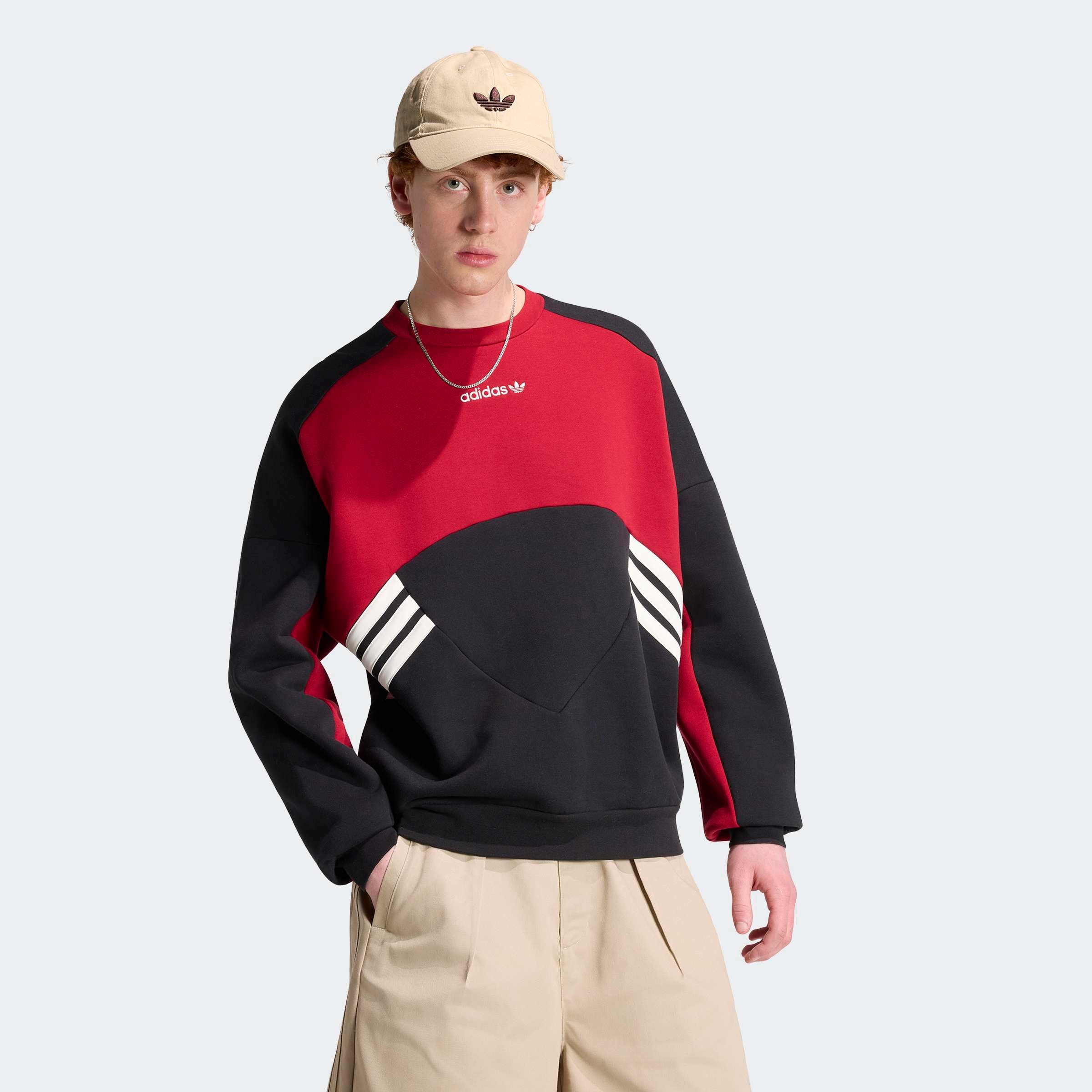 Image of adidas Originals Sweatshirt "MUNICH 93 RUNDHALS", sportliches Sweatshirt, mit Rundhalsausschnitt, normale Länge