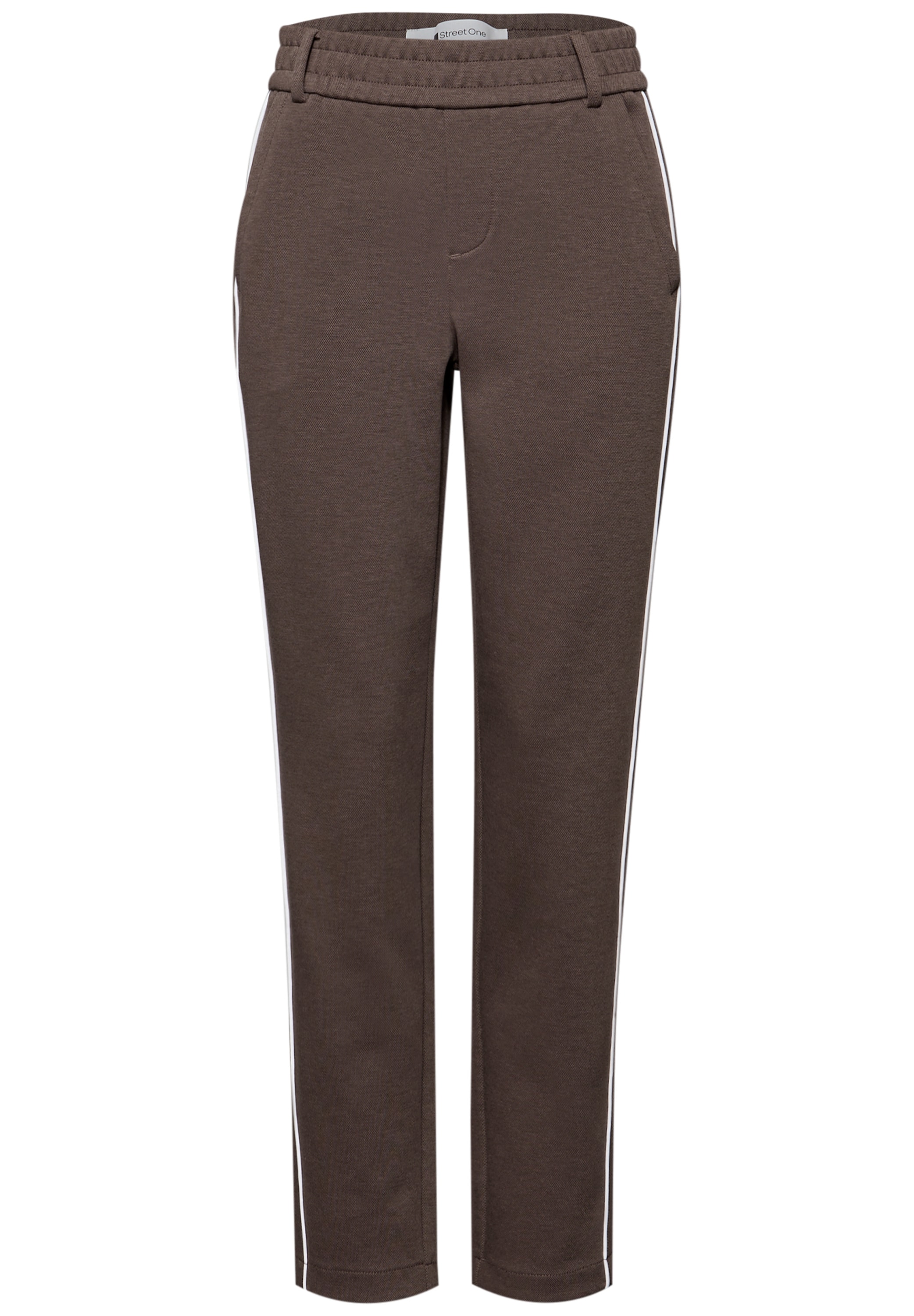 STREET ONE Pantalon en tissu »Style Bonny«  mit sportiven Tape Details