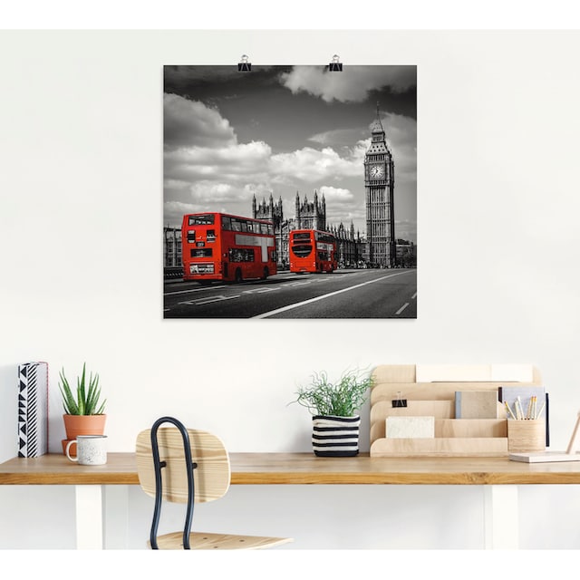Artland Wandbild »Typisch London«, London, (1 St.), als Alubild,  Leinwandbild, Wandaufkleber oder Poster in versch. Grössen bequem kaufen