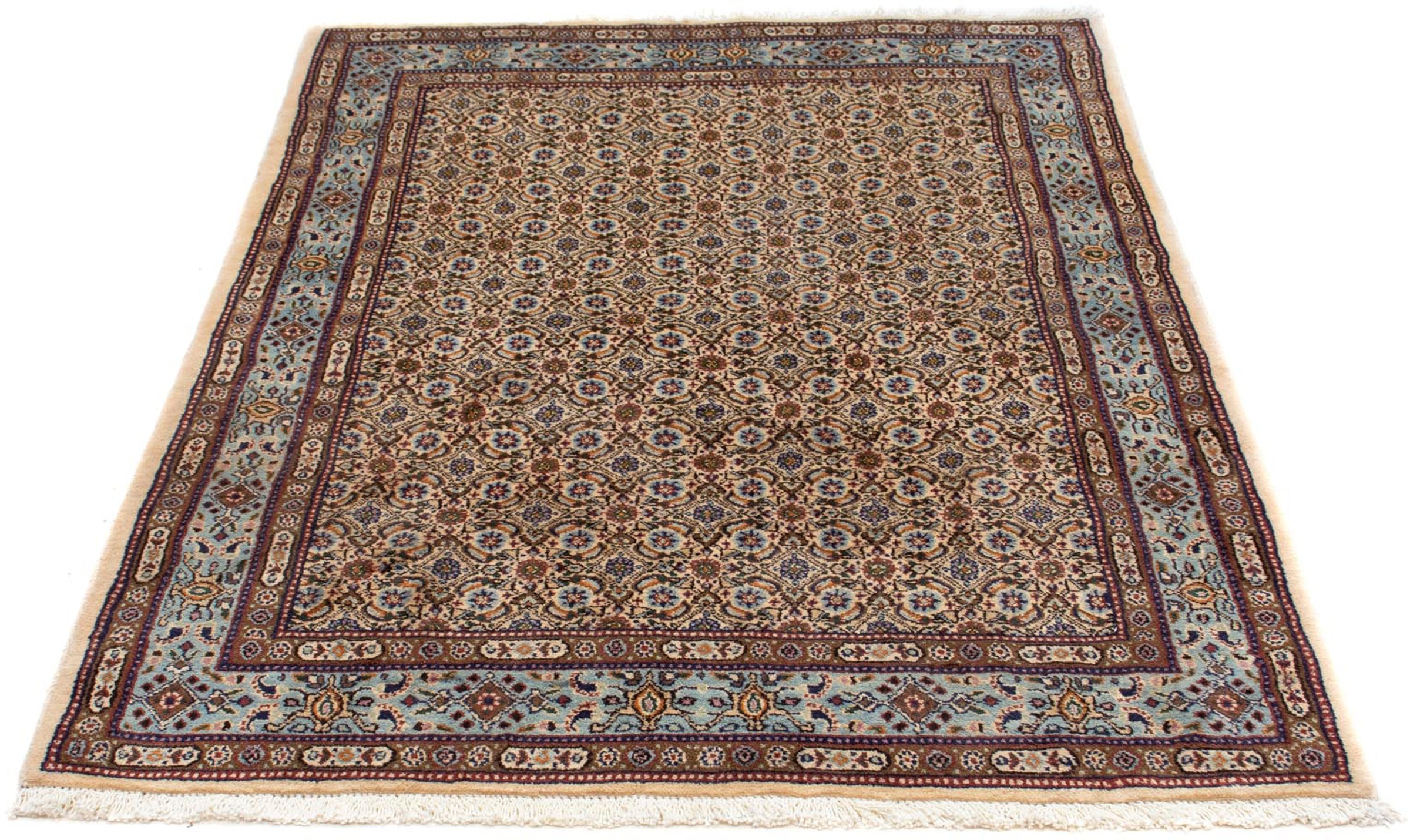 Image of morgenland Orientteppich »Perser - Classic - 145 x 100 cm - beige«, rechteckig, 10 mm Höhe, Wohnzimmer, Handgeknüpft, Einzelstück mit Zertifikat bei Ackermann Versand Schweiz