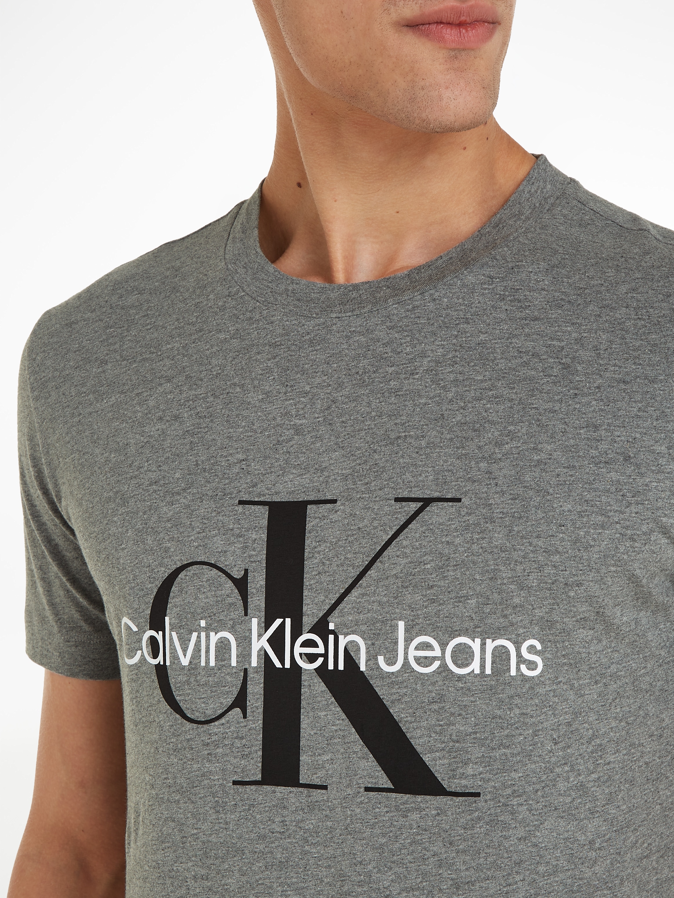 Calvin Klein Jeans T-Shirt »ICONIC MONOGRAM SLIM TEE«, mit grossem CK-Print