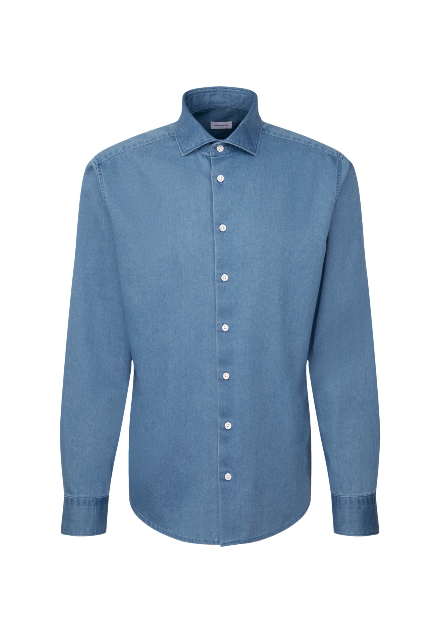seidenstickerJeanshemd, Regular Kentkragen Denim