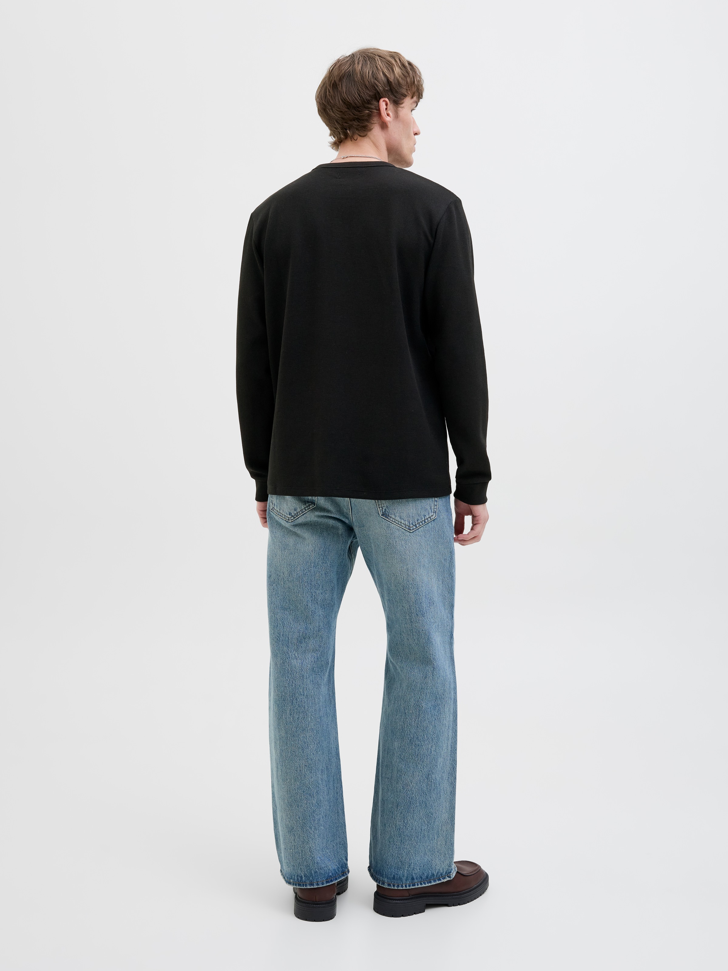 Jack & Jones Langarmshirt »JJEDOVER HENLEY LS TEE NOOS«