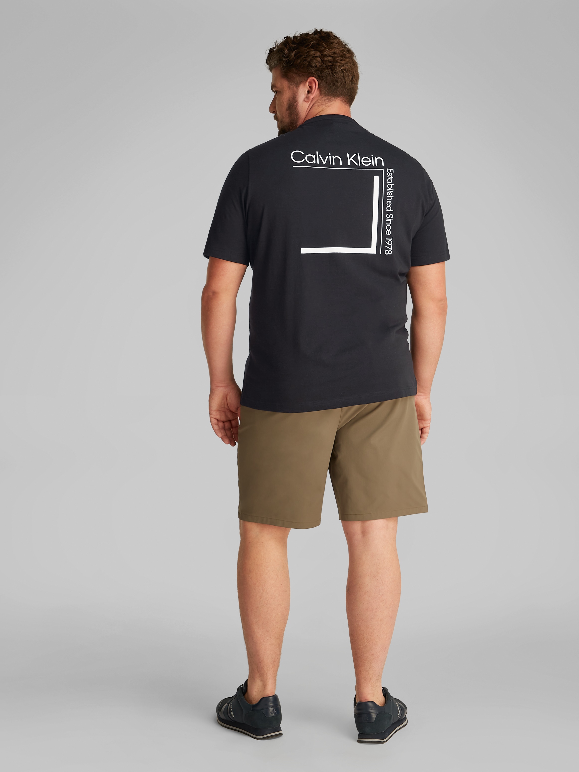 Calvin Klein Big&Tall T-Shirt »BT_CP-LINEAR BOX LOGO T-SHIRT«, in grossen Grössen