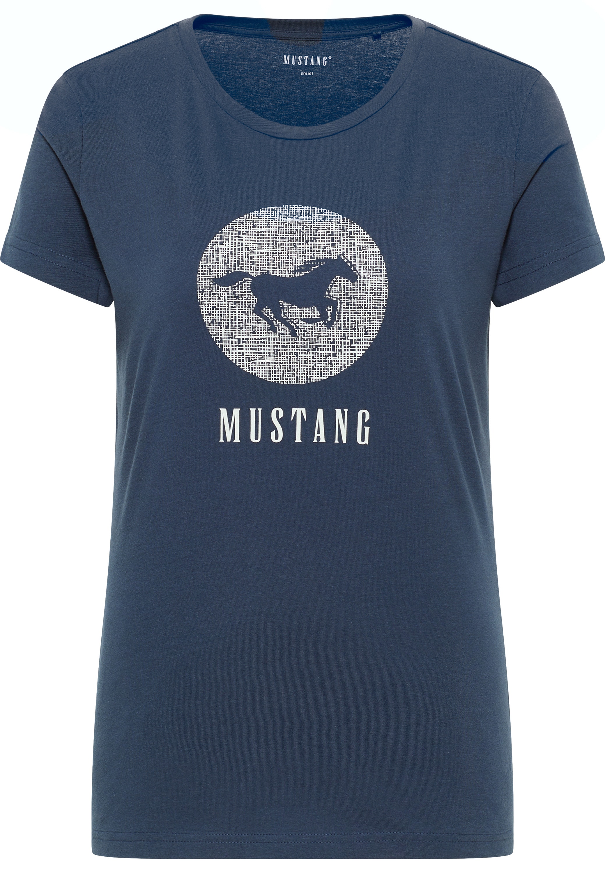 ♕ T-Shirt Kurzarmshirt bestellen versandkostenfrei »Mustang Print-Shirt« MUSTANG