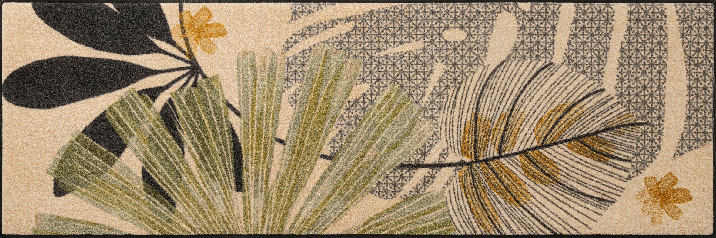 Image of wash+dry by Kleen-Tex Läufer "Garden Soul" rechteckig 7 mm Höhe