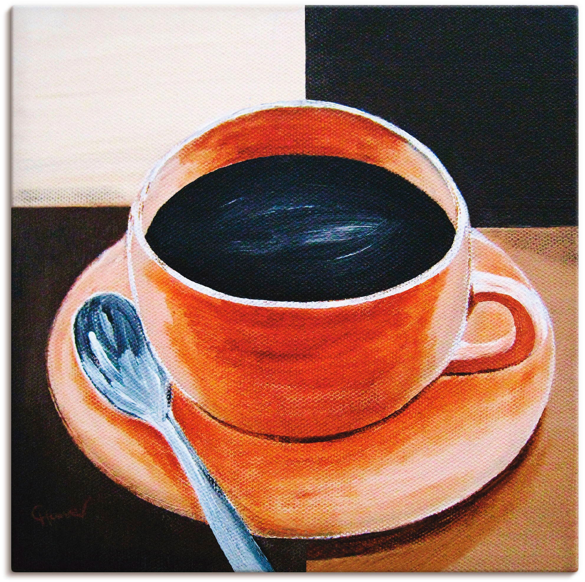 als in Getränke, Poster Wandaufkleber Artland »Kaffee«, versch. Grössen Leinwandbild, oder (1 St.), Wandbild